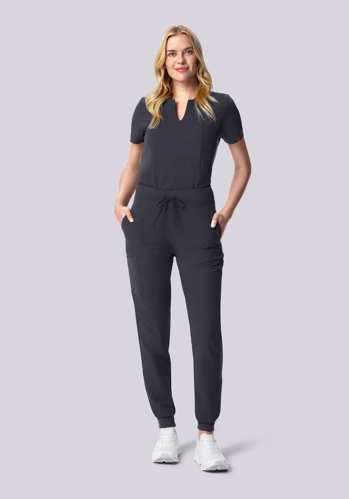High Waisted Joggers Pewter