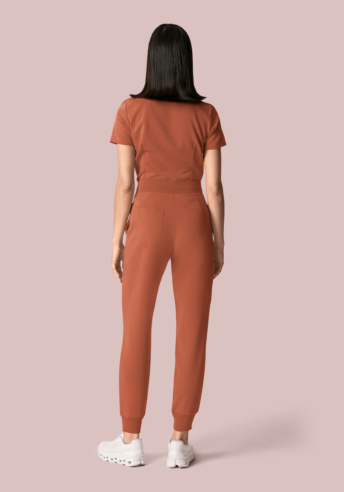High Waisted Joggers Chestnut