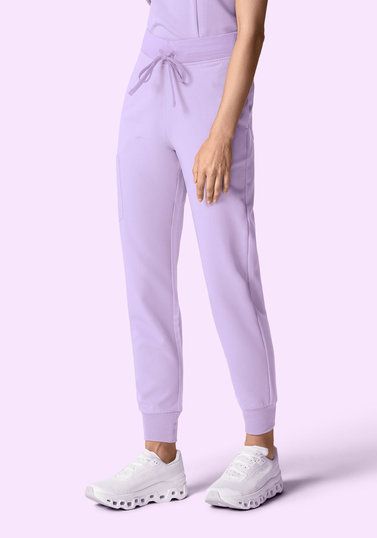 High Waisted Joggers Cool Lavender