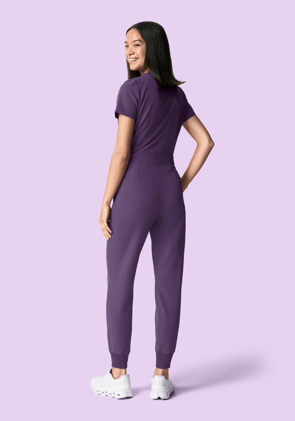 5 Pocket Notch Neck Top Dewberry