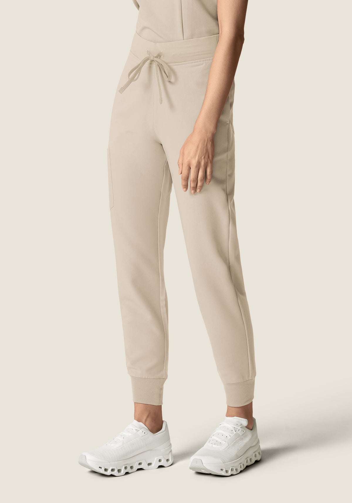 High Waisted Joggers Khaki