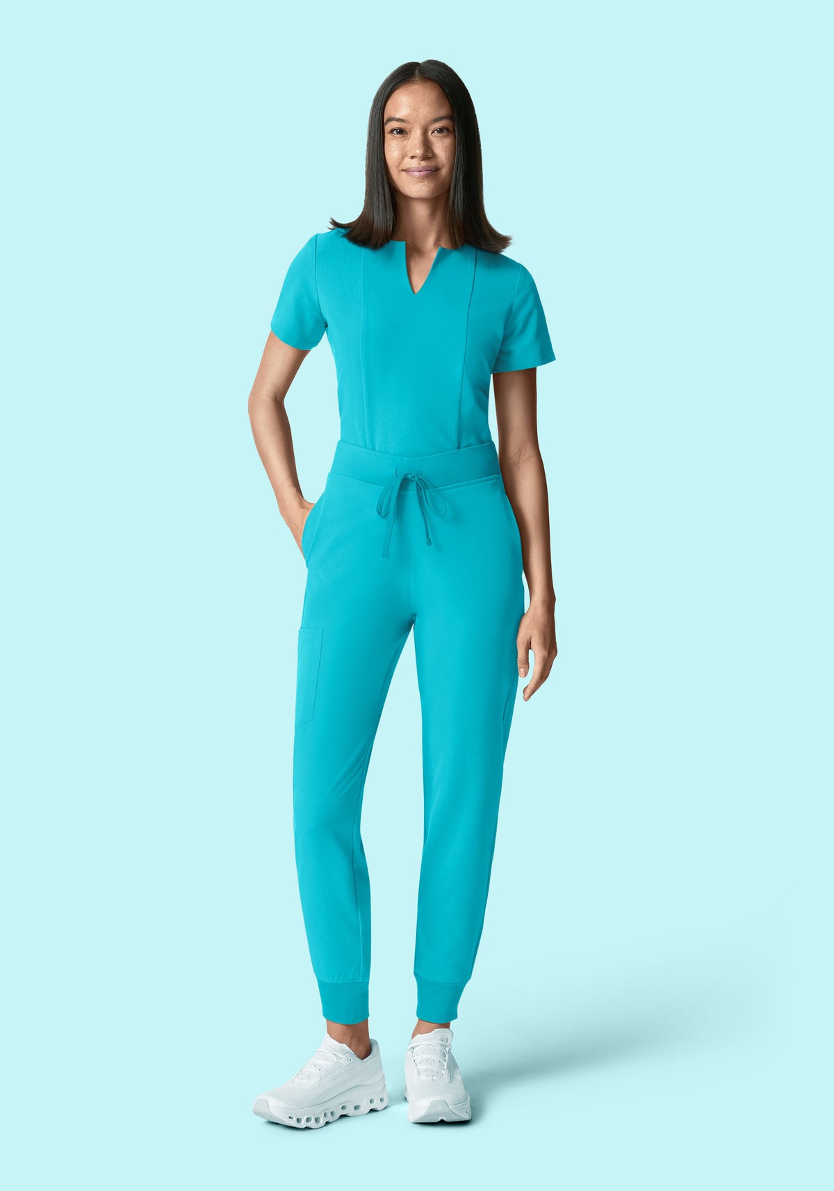 High Waisted Joggers Teal