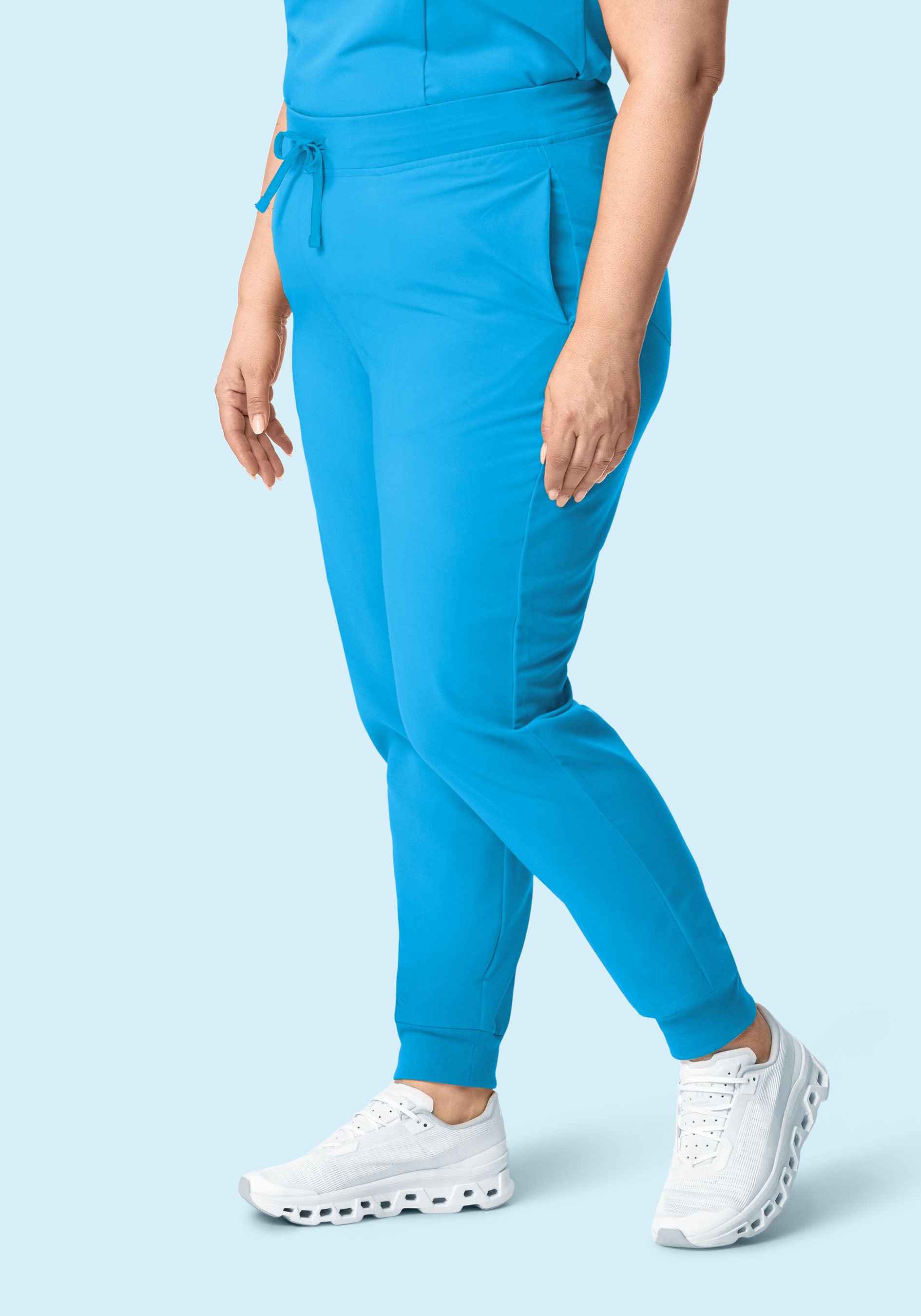 High Waisted Joggers Horizon Blue