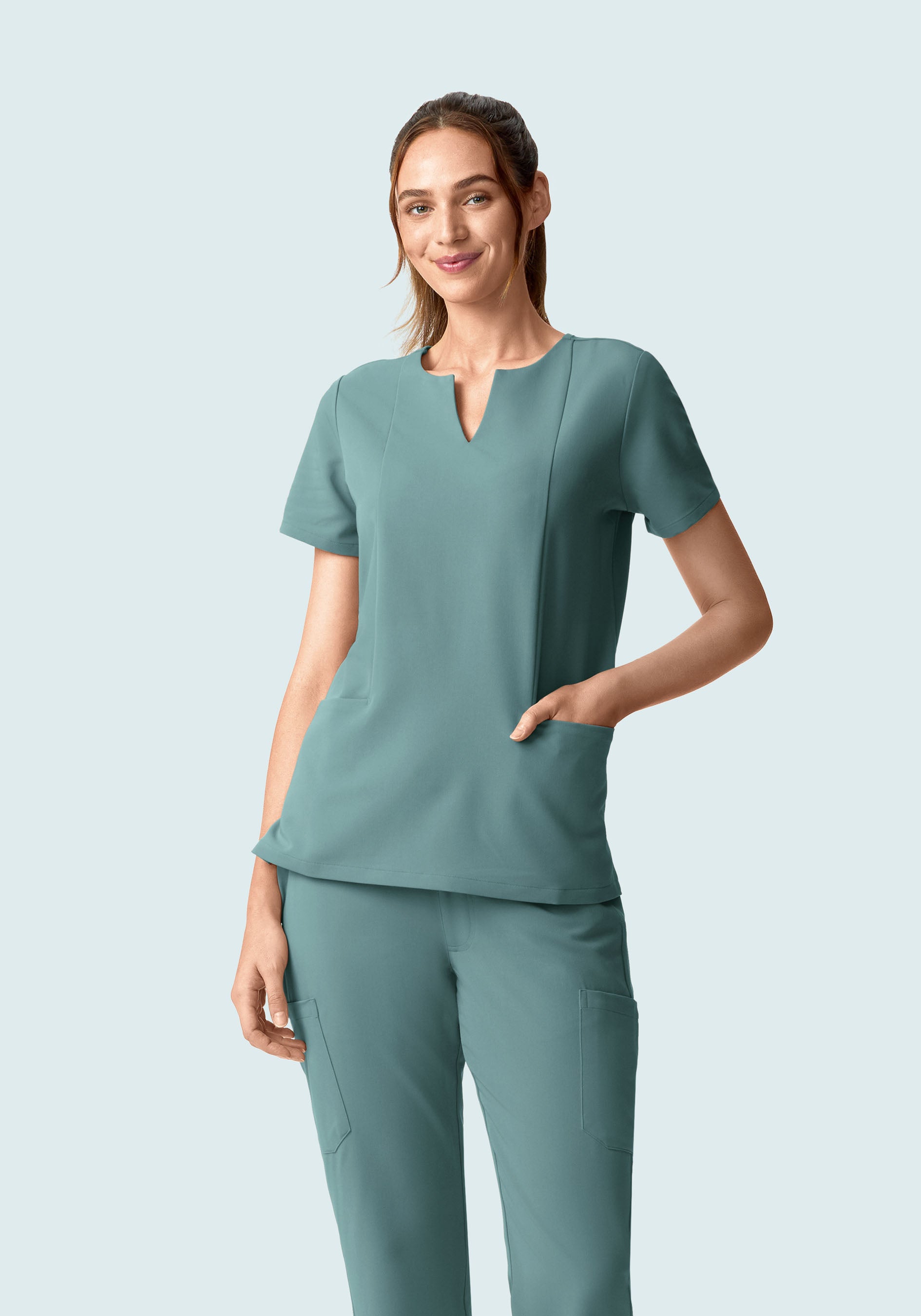 5 Pocket Notch Neck Top Marina