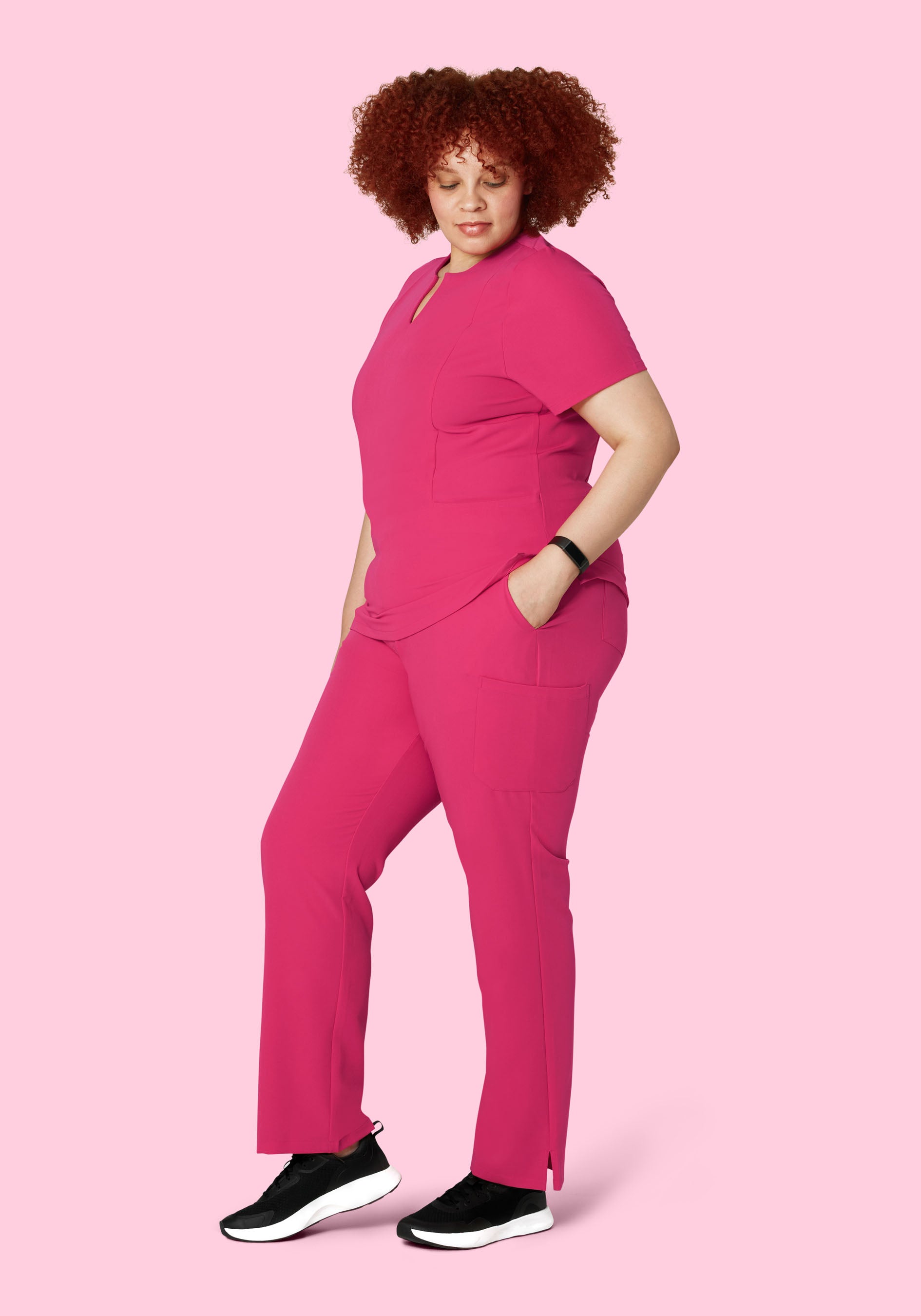 9 Pocket Cargo Pants Hot Pink