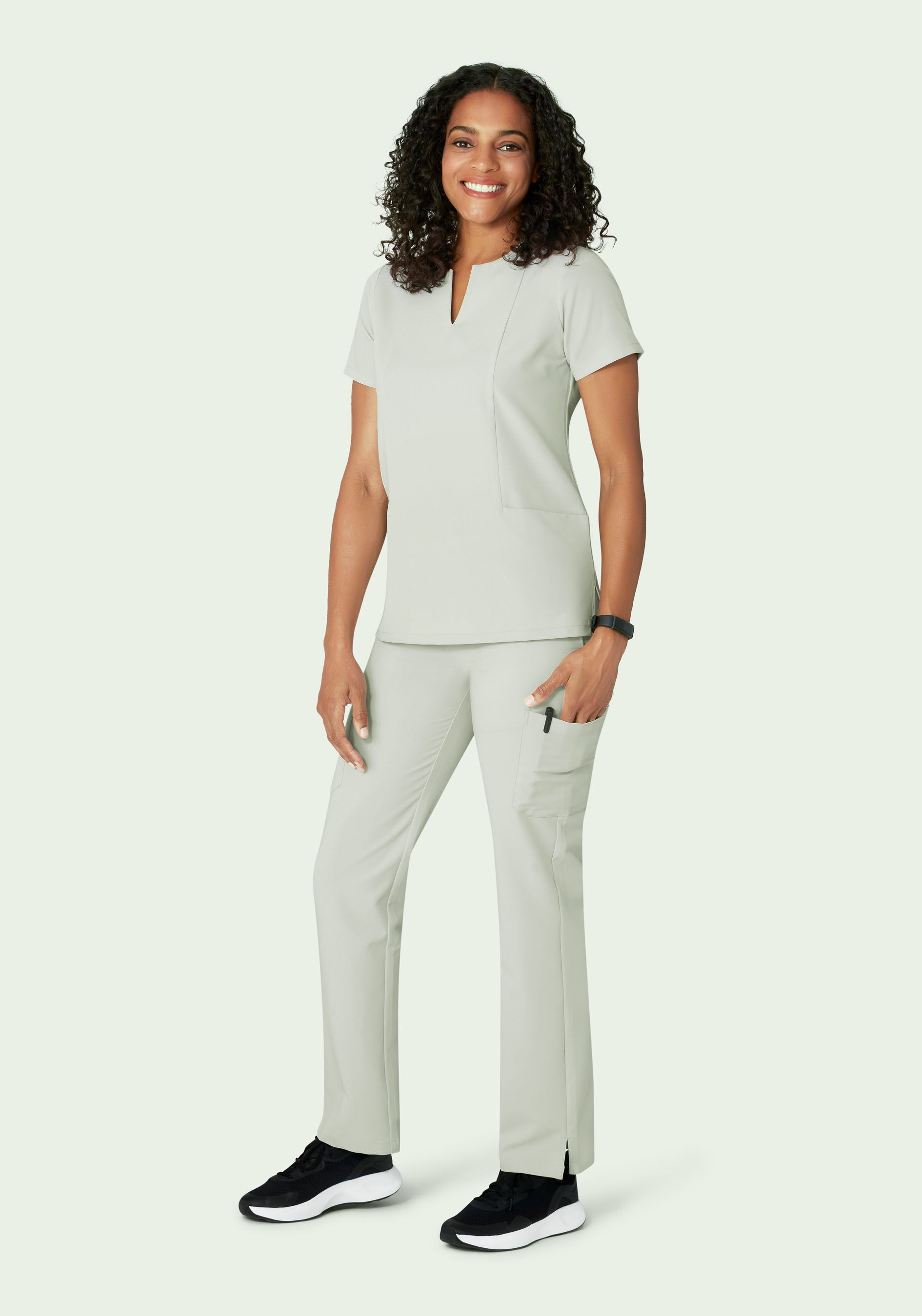 5 Pocket Notch Neck Top Northern Droplet