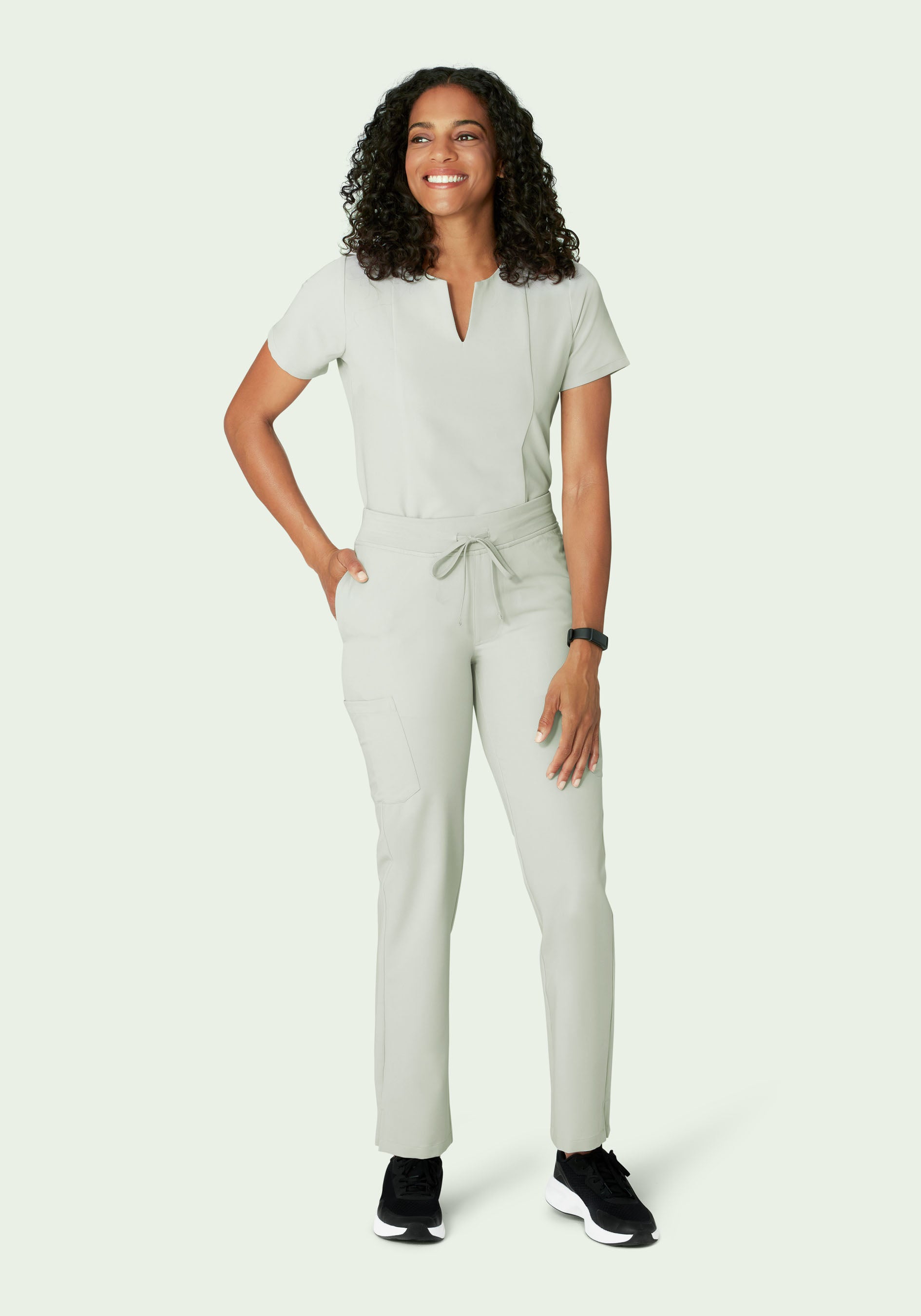 5 Pocket Notch Neck Top Northern Droplet