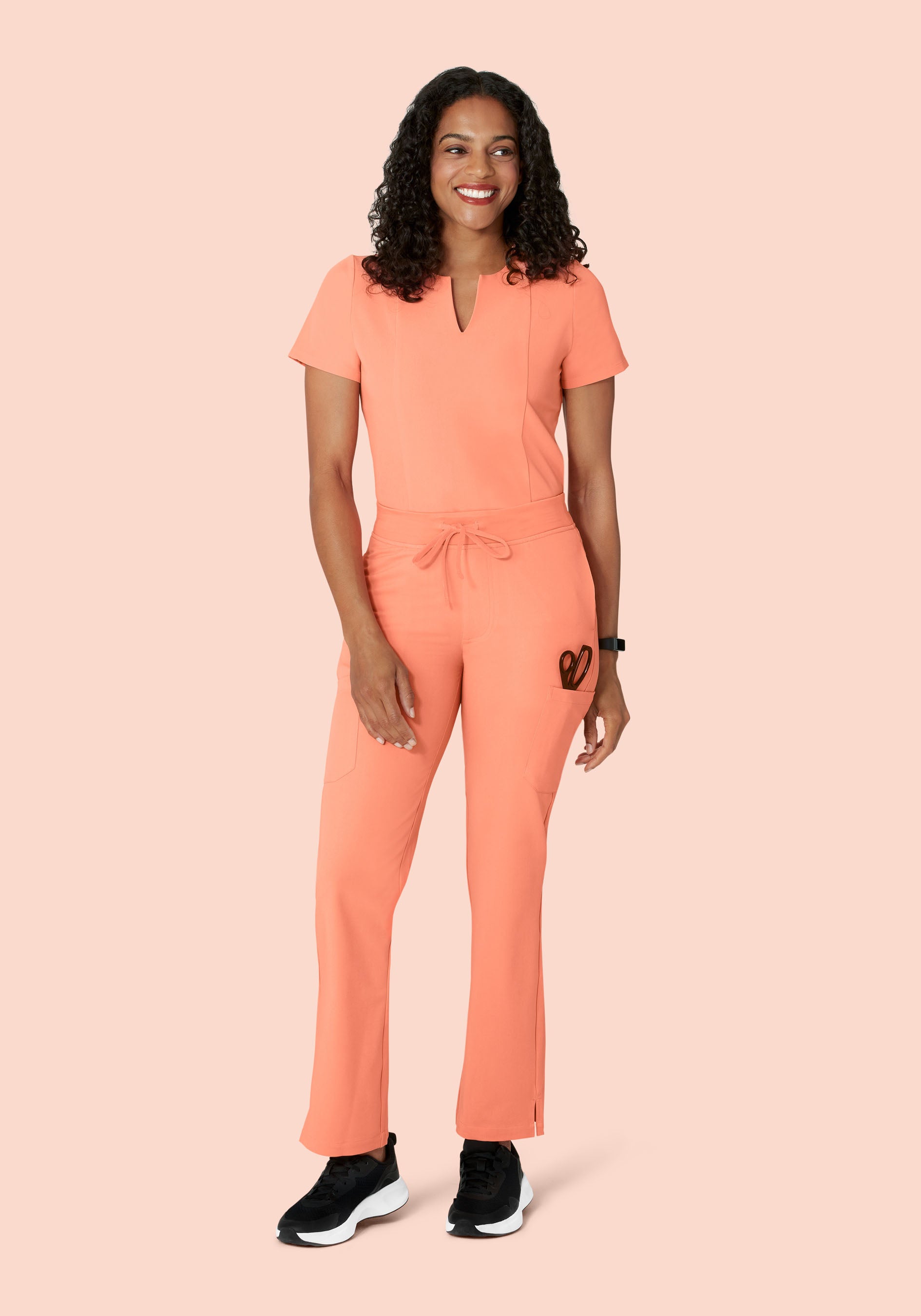 9 Pocket Cargo Pants Peach