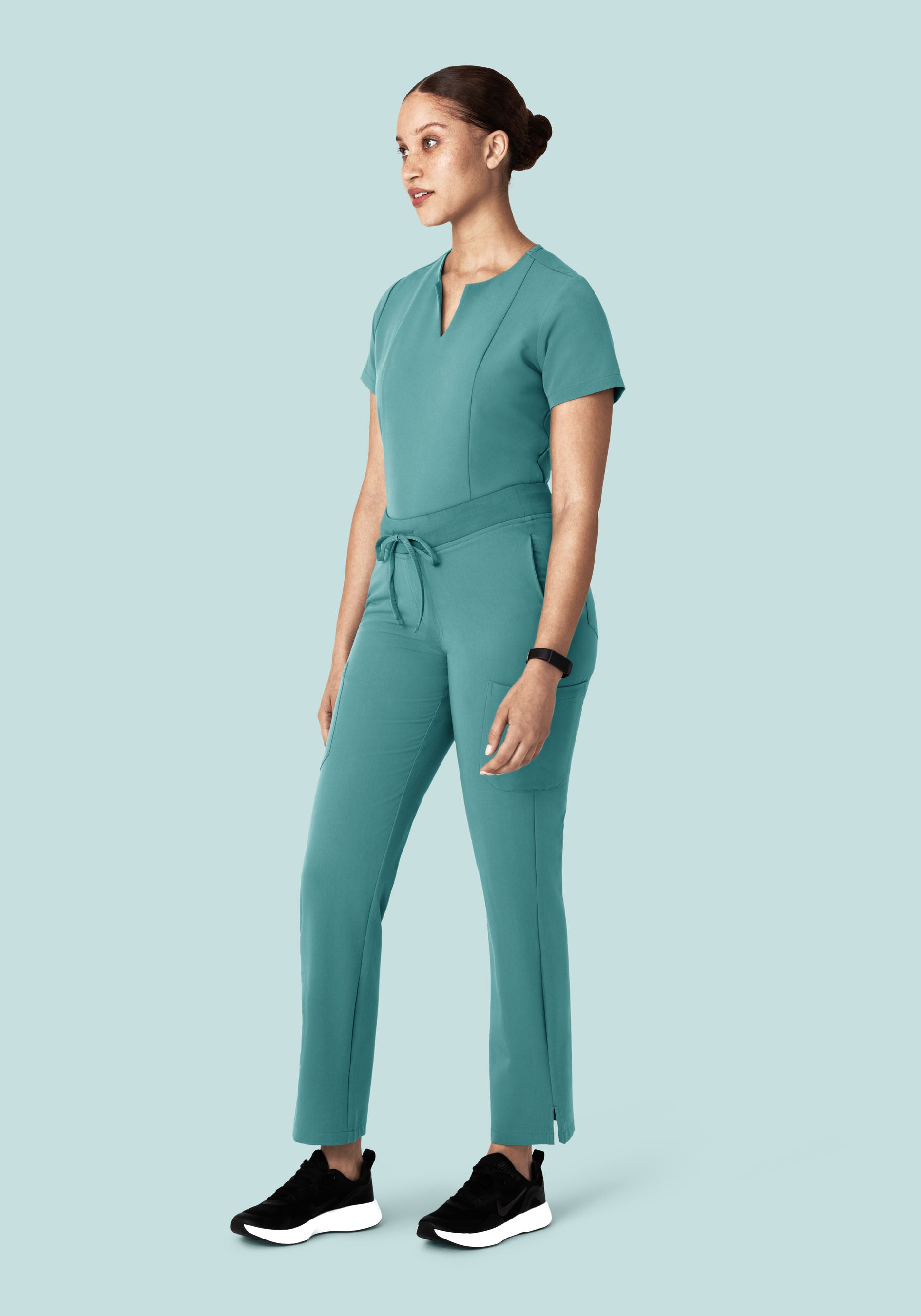 5 Pocket Notch Neck Top Oasis