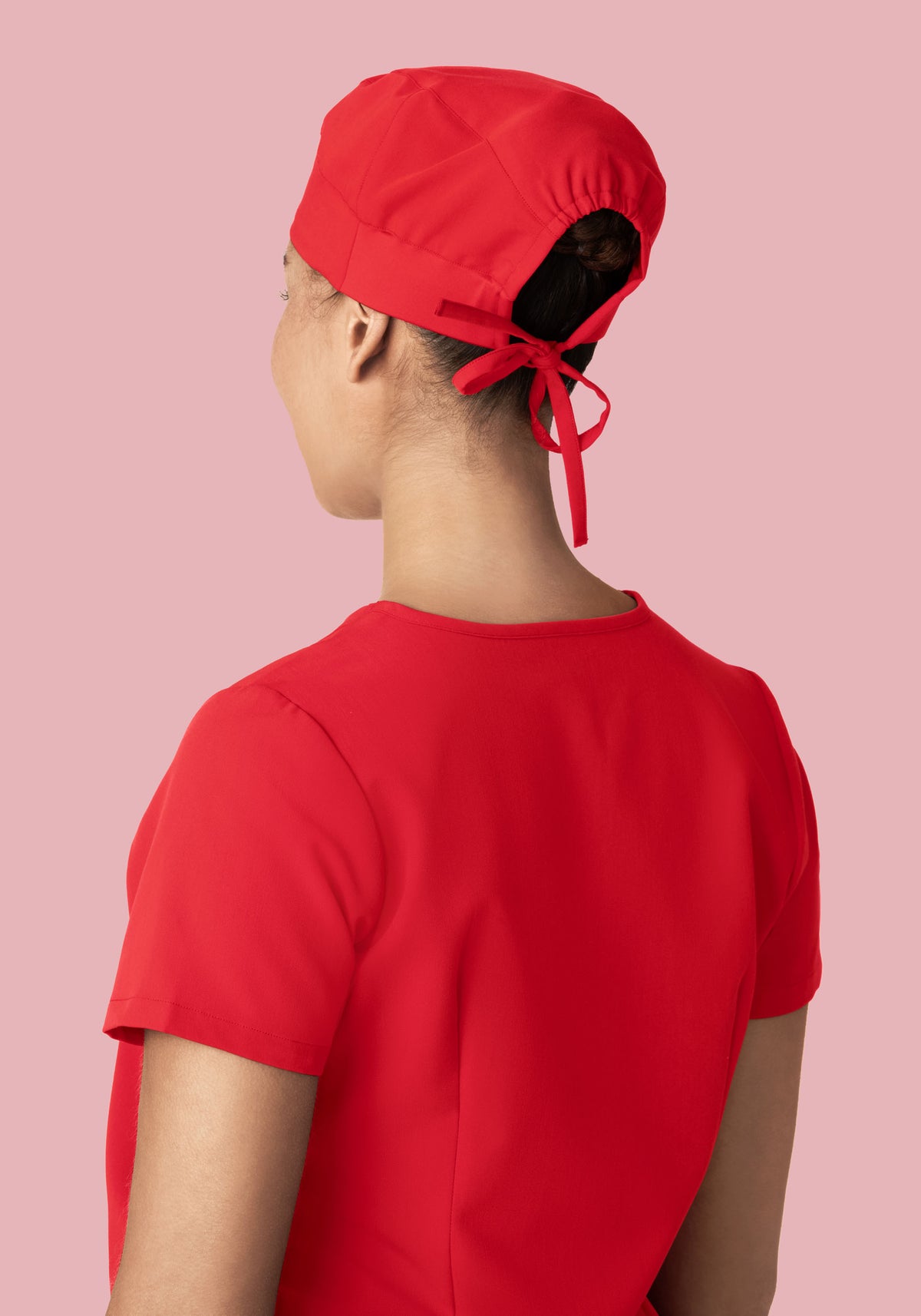 Contemporary Scrub Cap Poppy Red