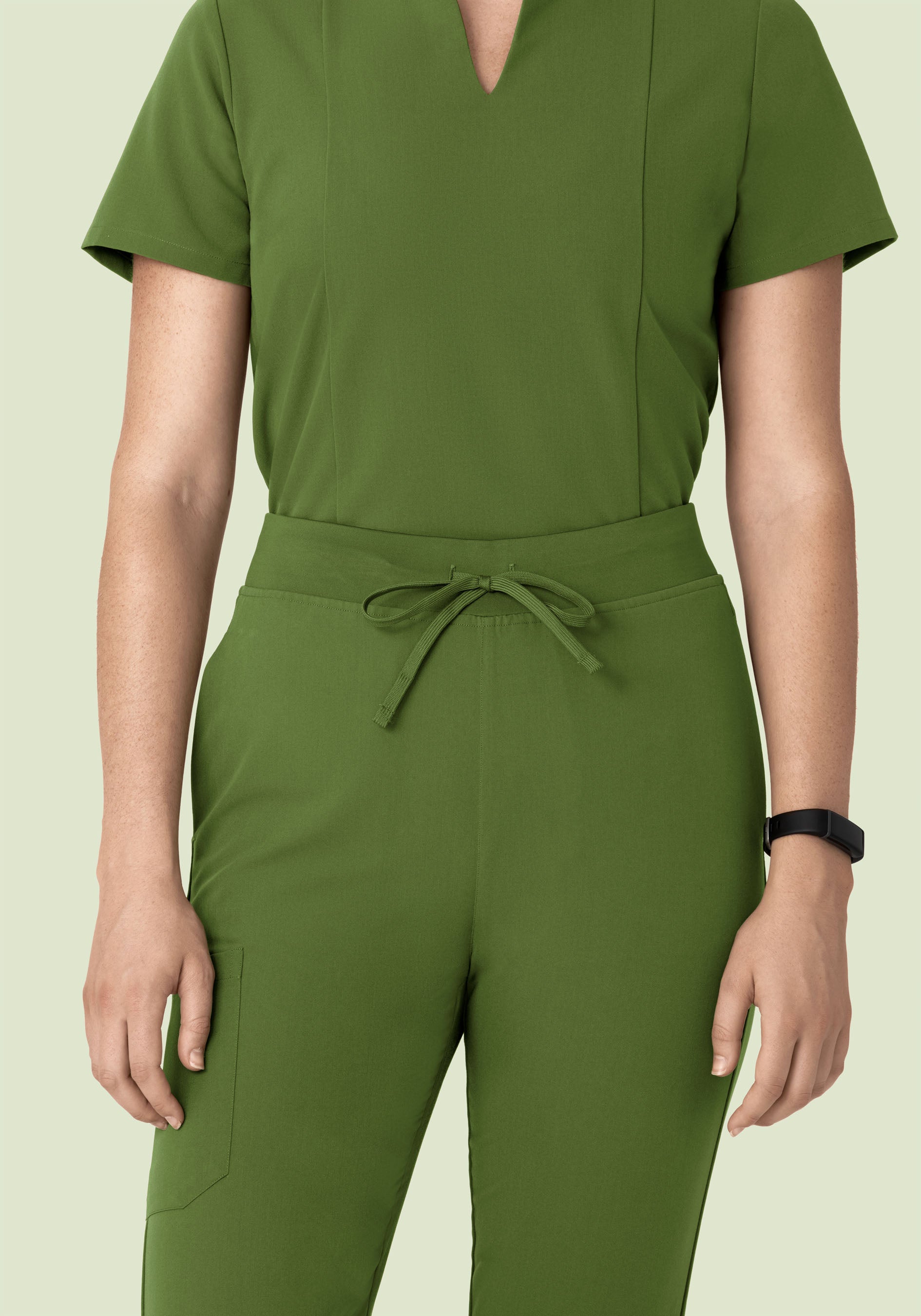 High Waisted Joggers Moss