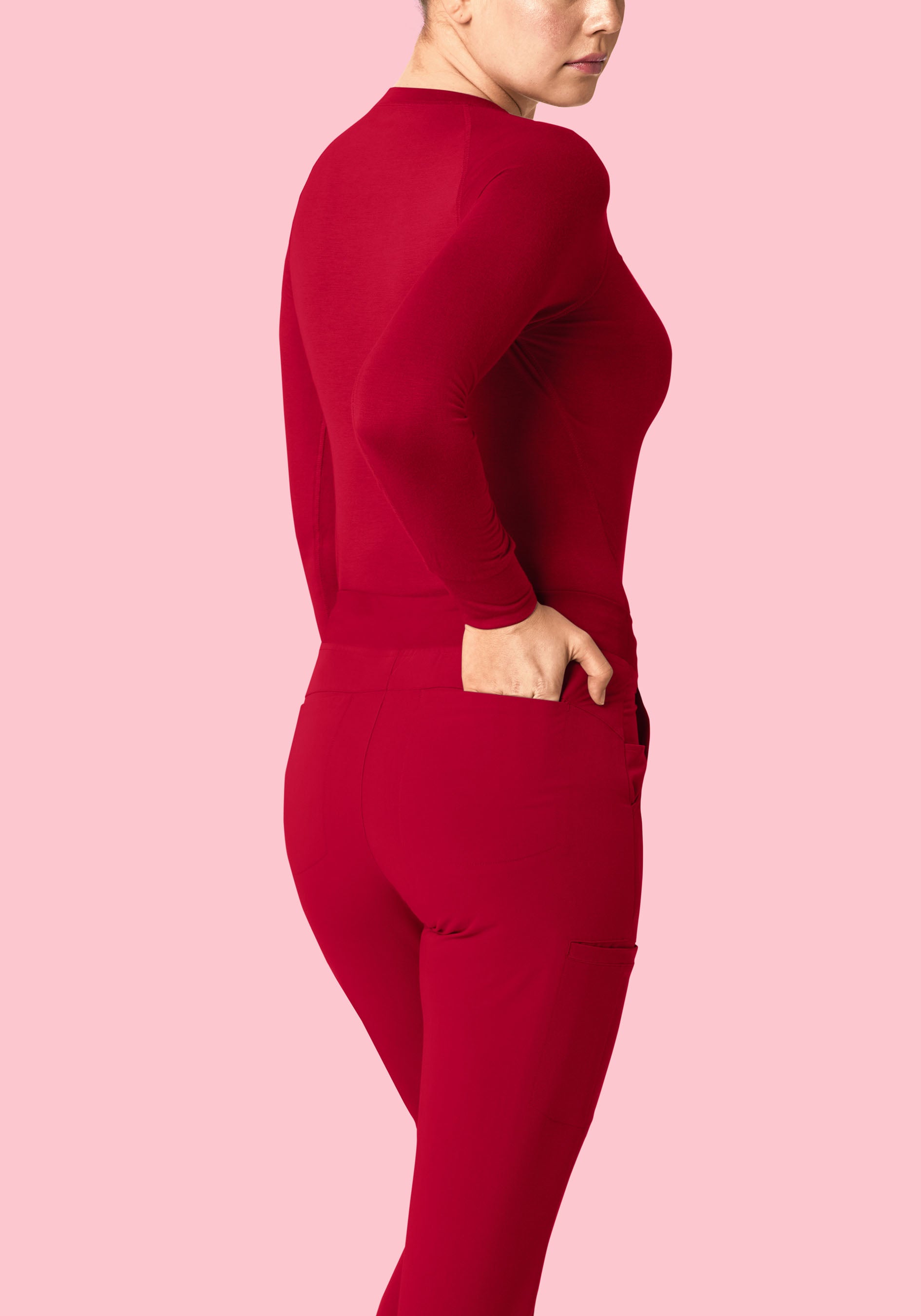 11 Pocket Joggers Crimson