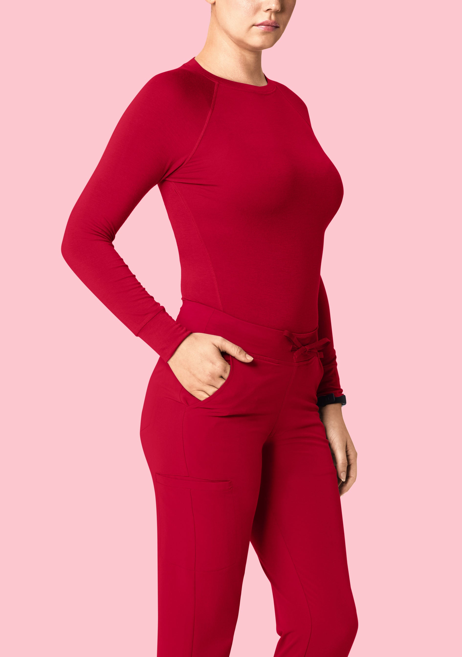 11 Pocket Joggers Crimson