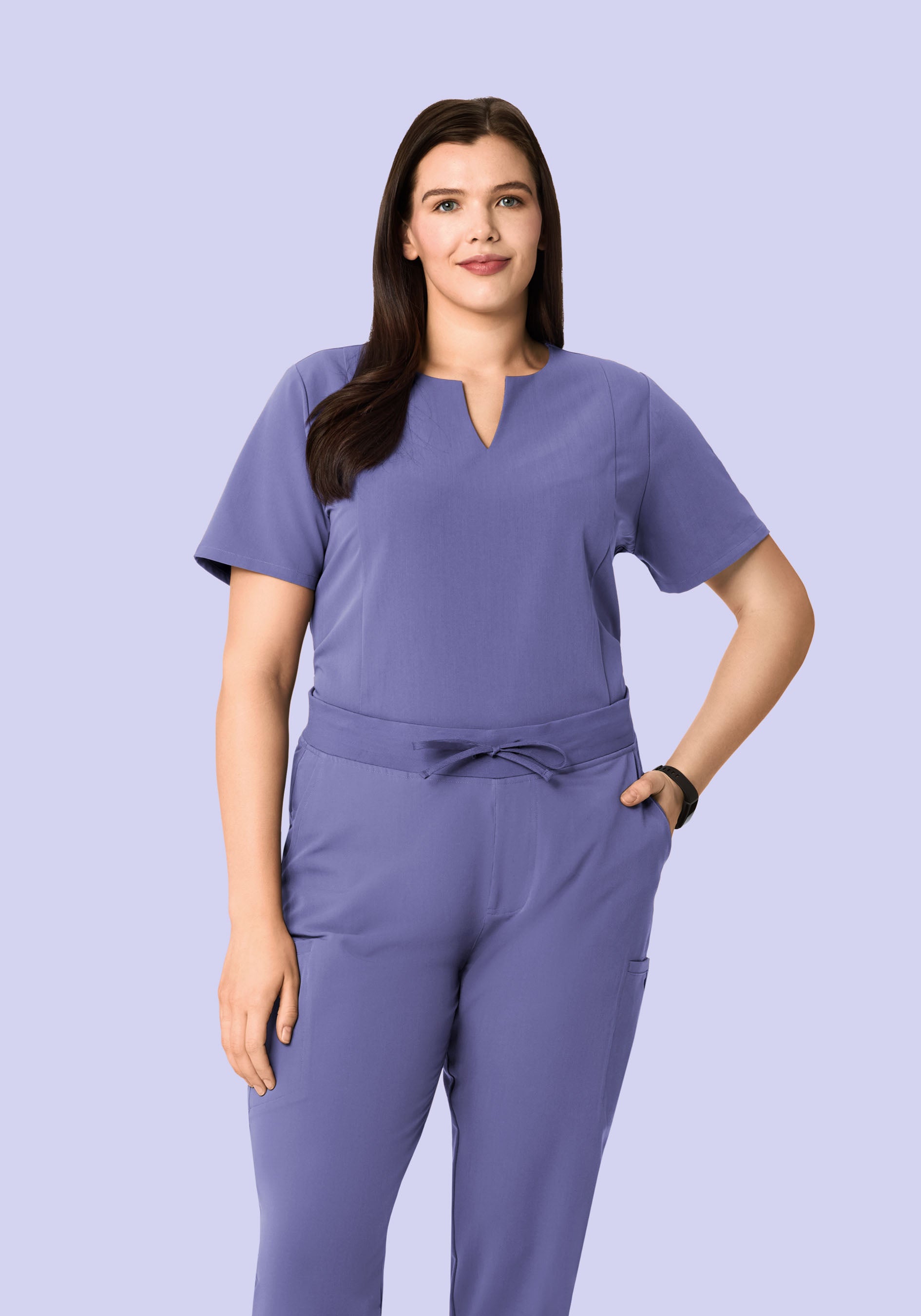 5 Pocket Notch Neck Top Nightshade