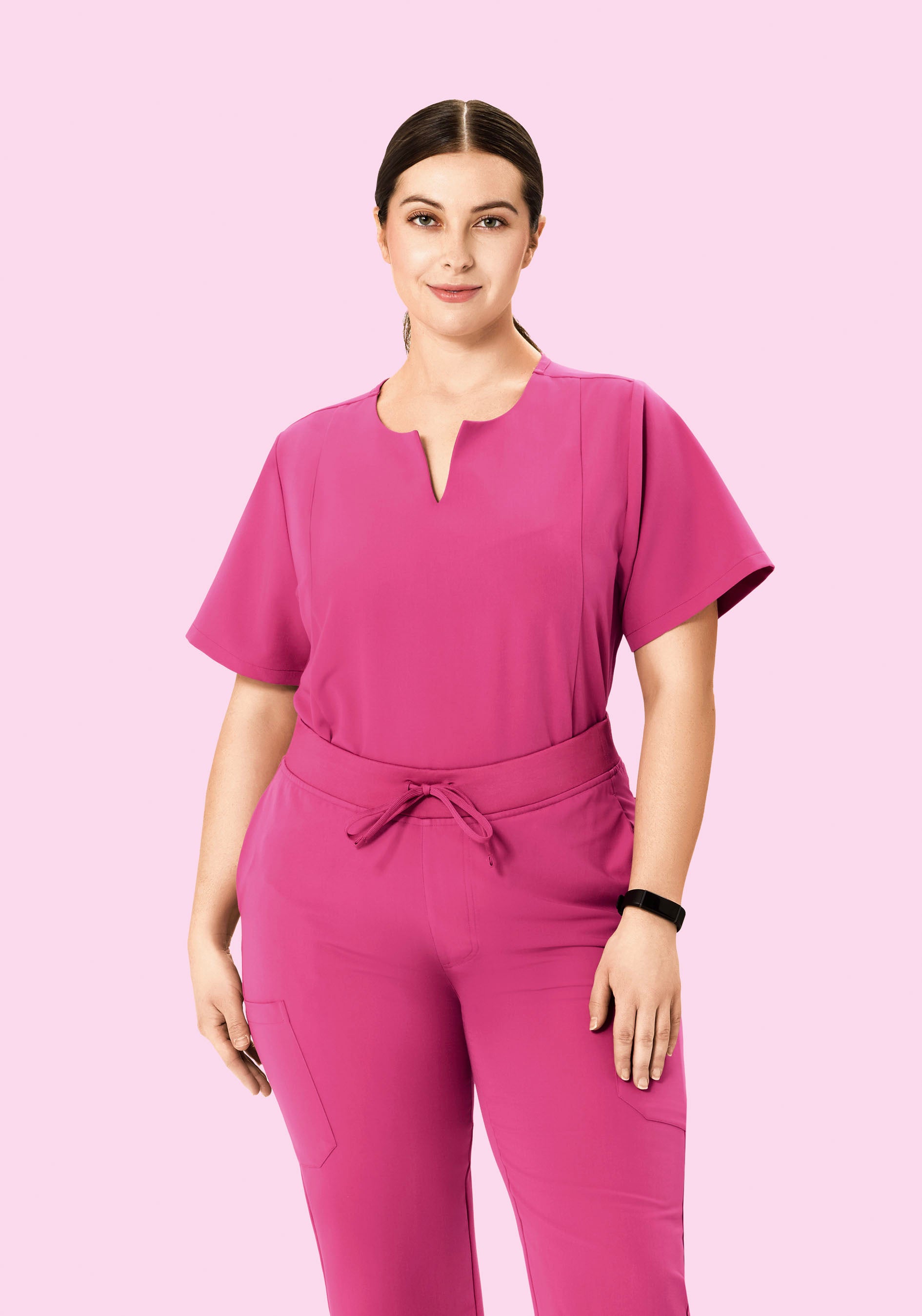 5 Pocket Notch Neck Top Bloom