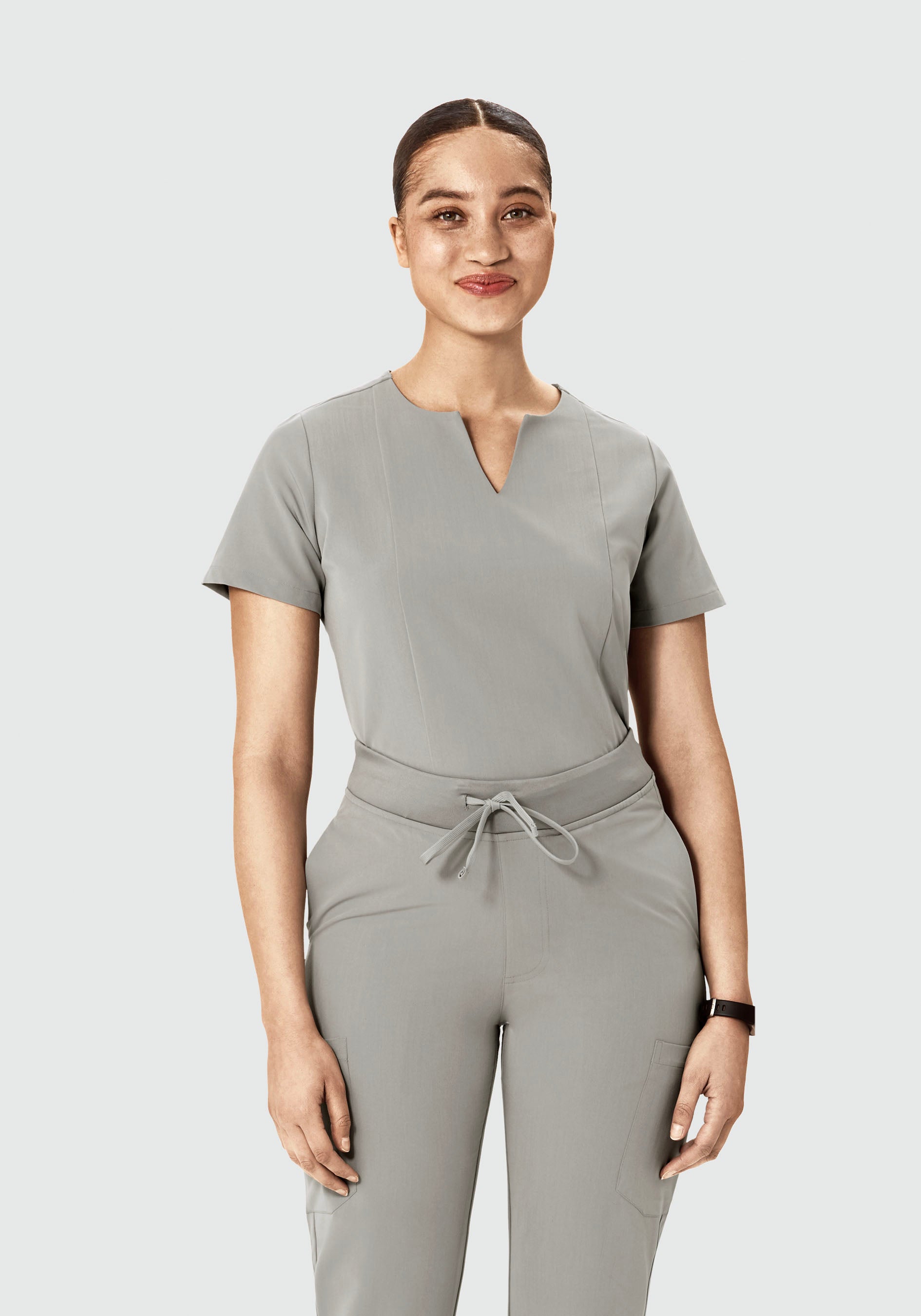 5 Pocket Notch Neck Top Flint