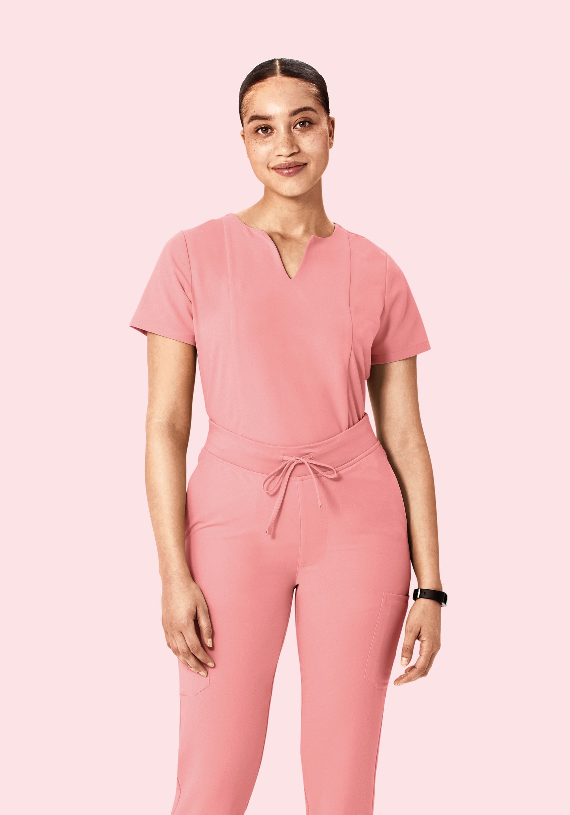 5 Pocket Notch Neck Top Sorbet