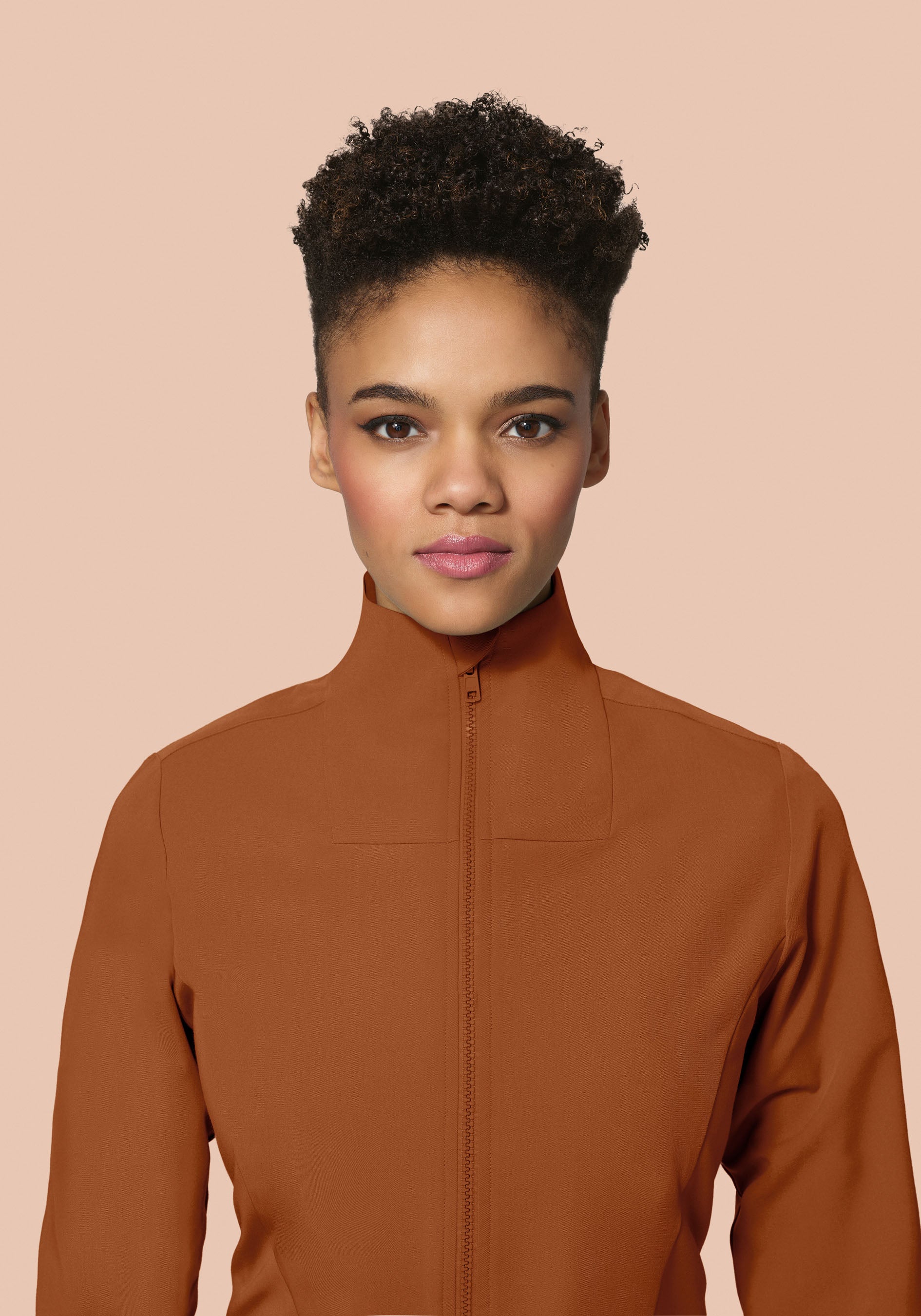 Women's Modern Scrub Jacket Roasted Pecan