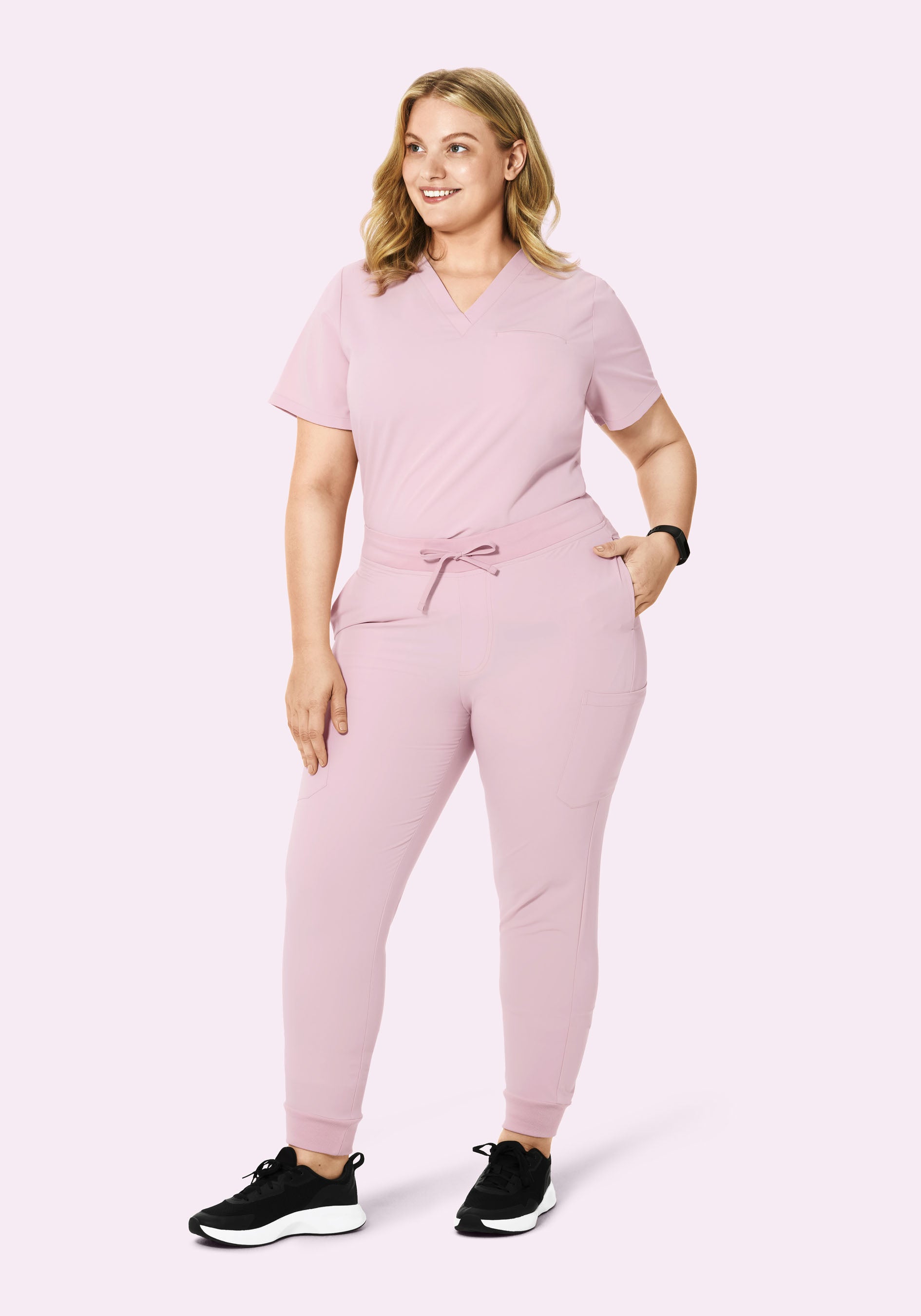 9 Pocket Joggers Blush Blossom