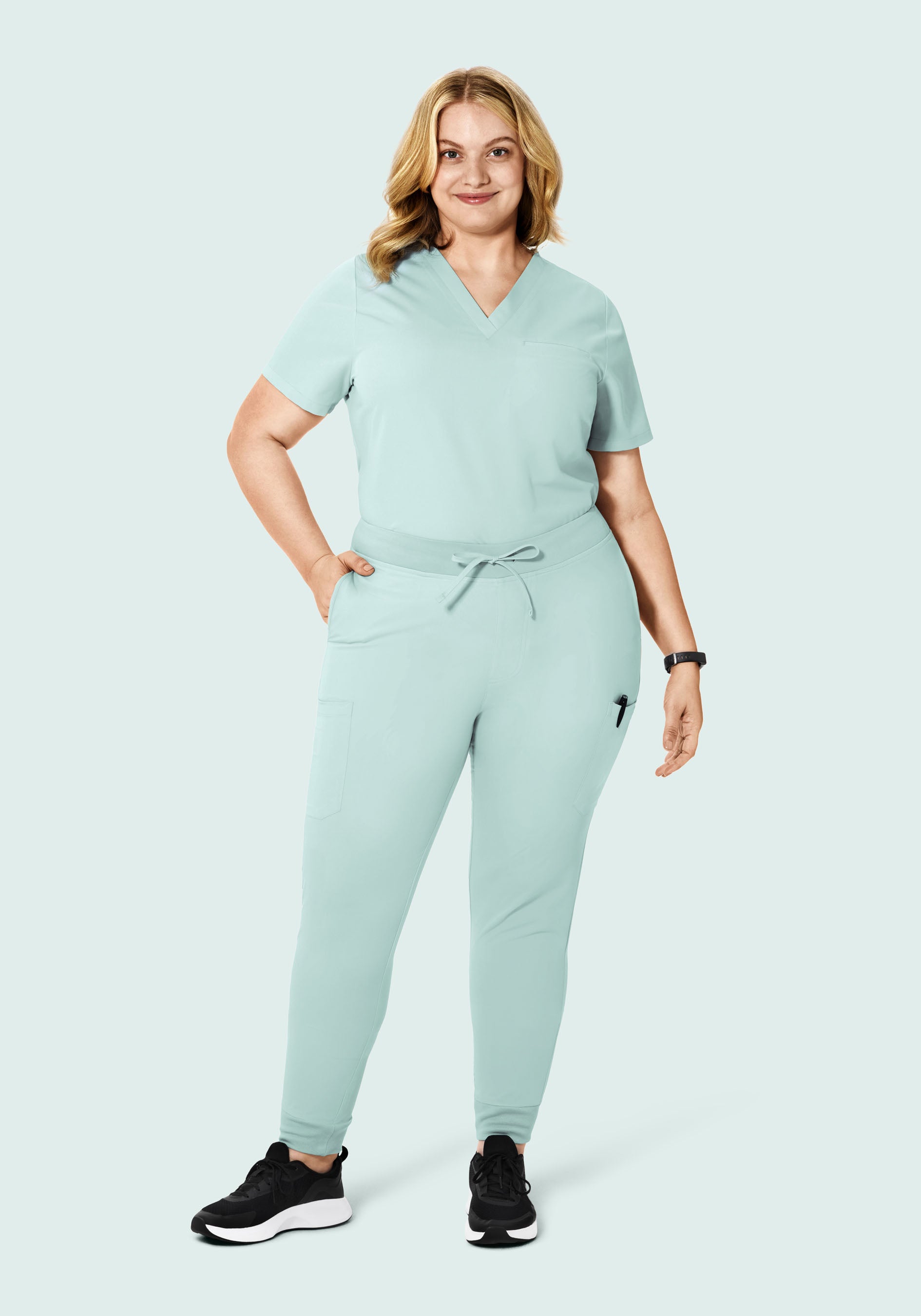 9 Pocket Joggers Sterling Blue