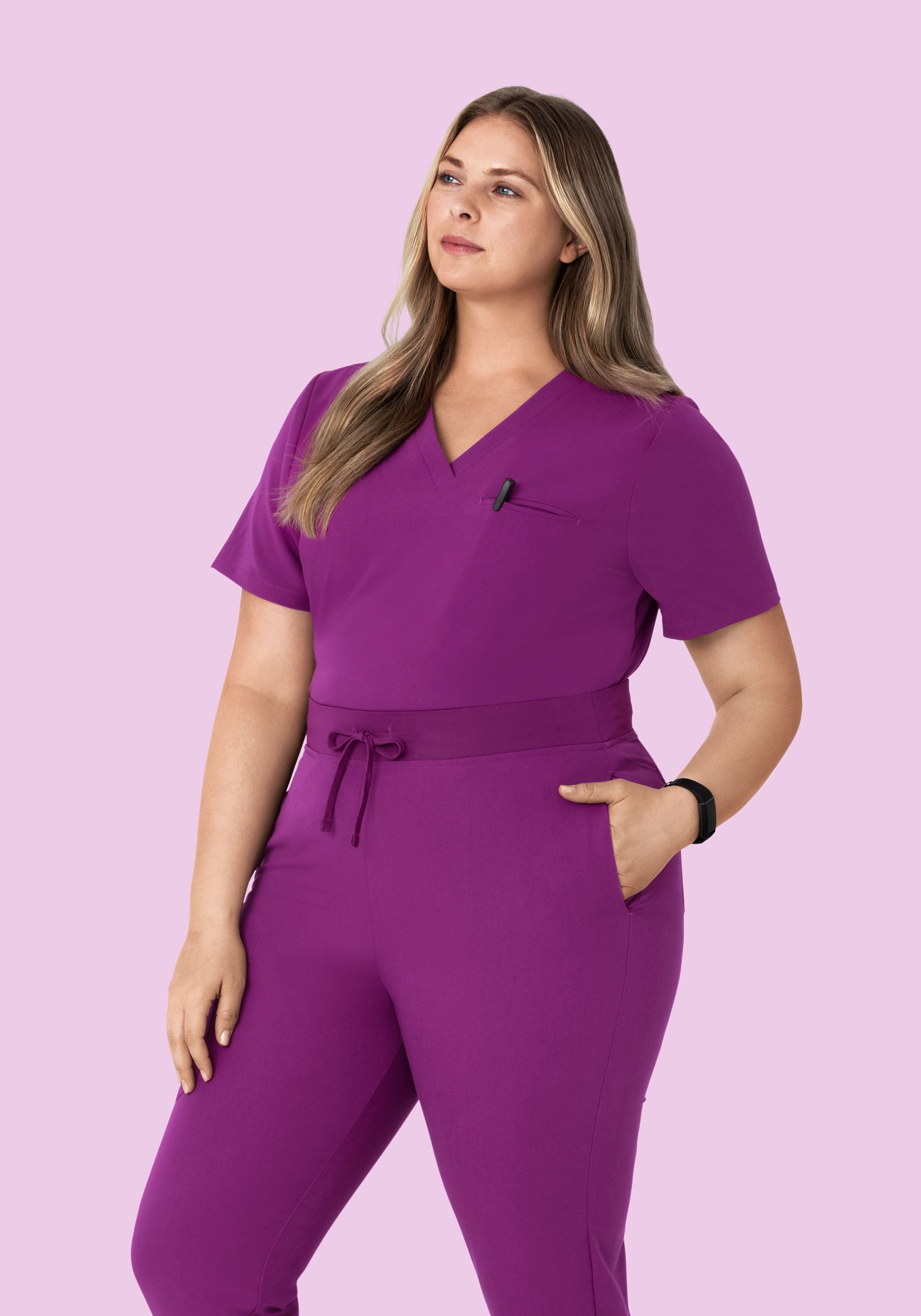 One Pocket Top Dark Orchid