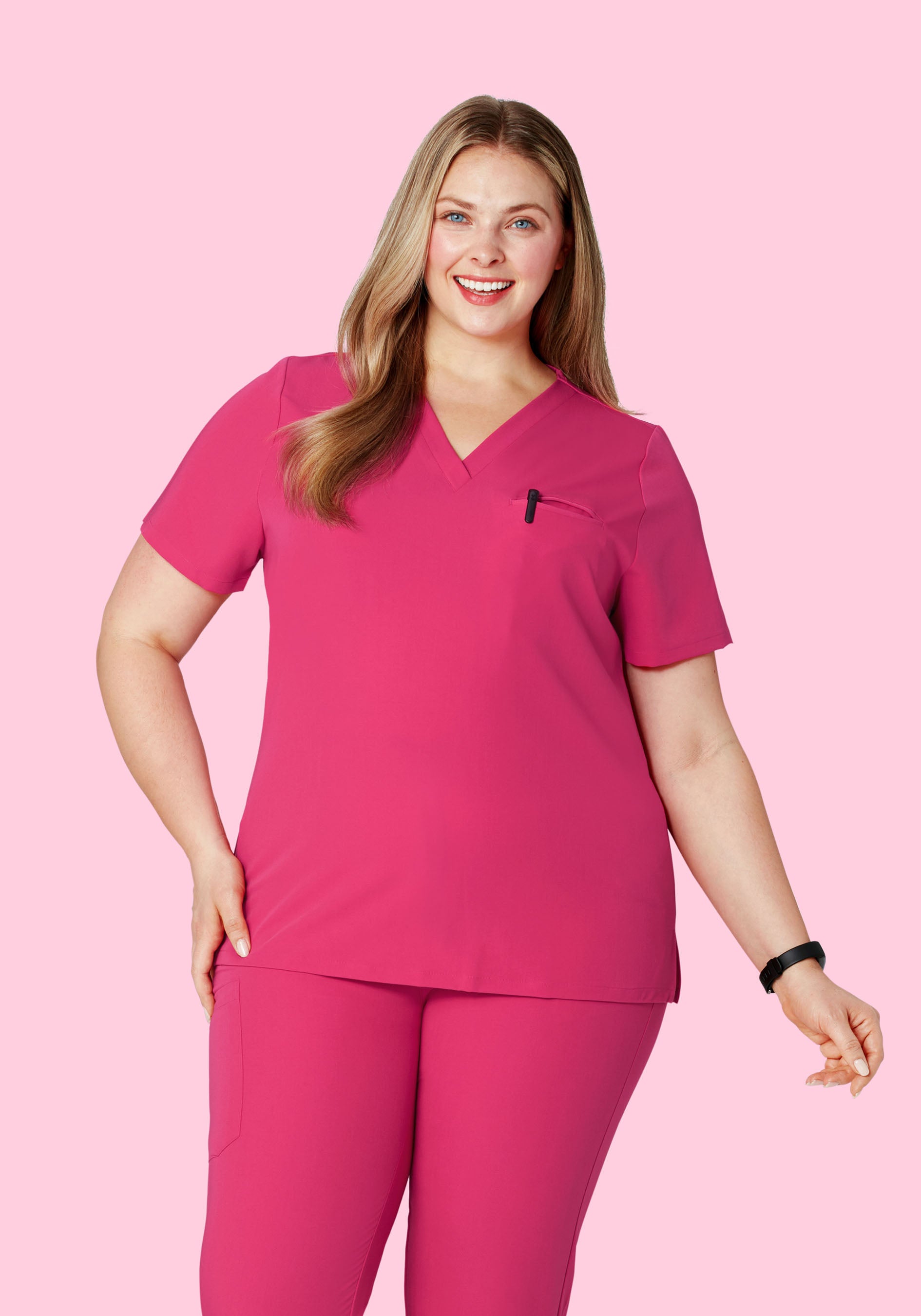 One Pocket Top Hot Pink