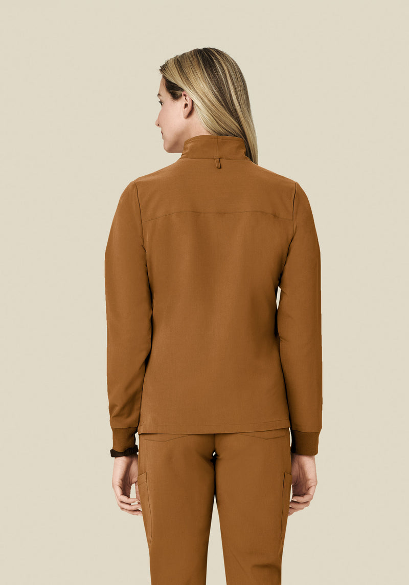 Women's Modern Scrub Jacket Camel