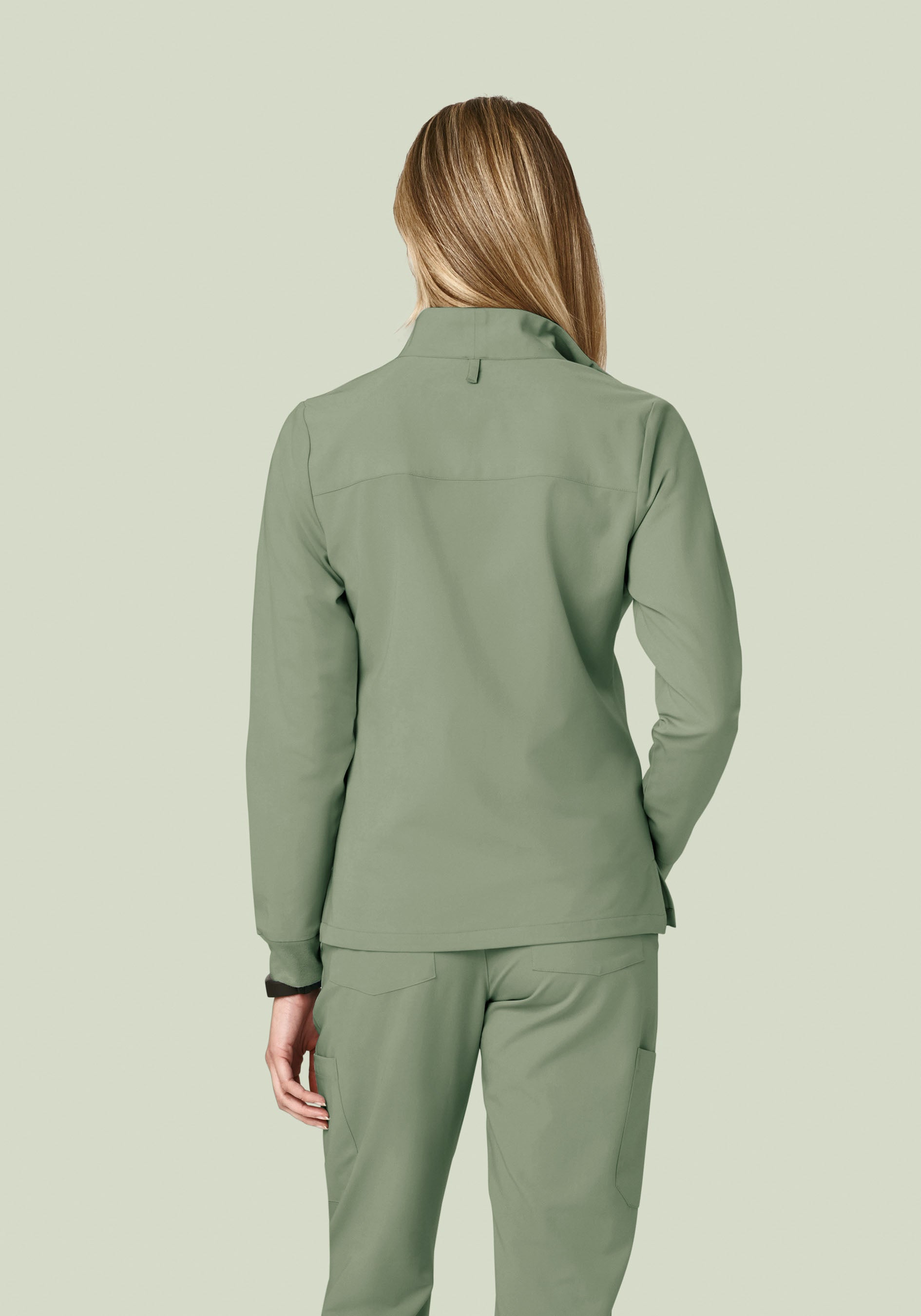 Women's Modern Scrub Jacket Cool Sage