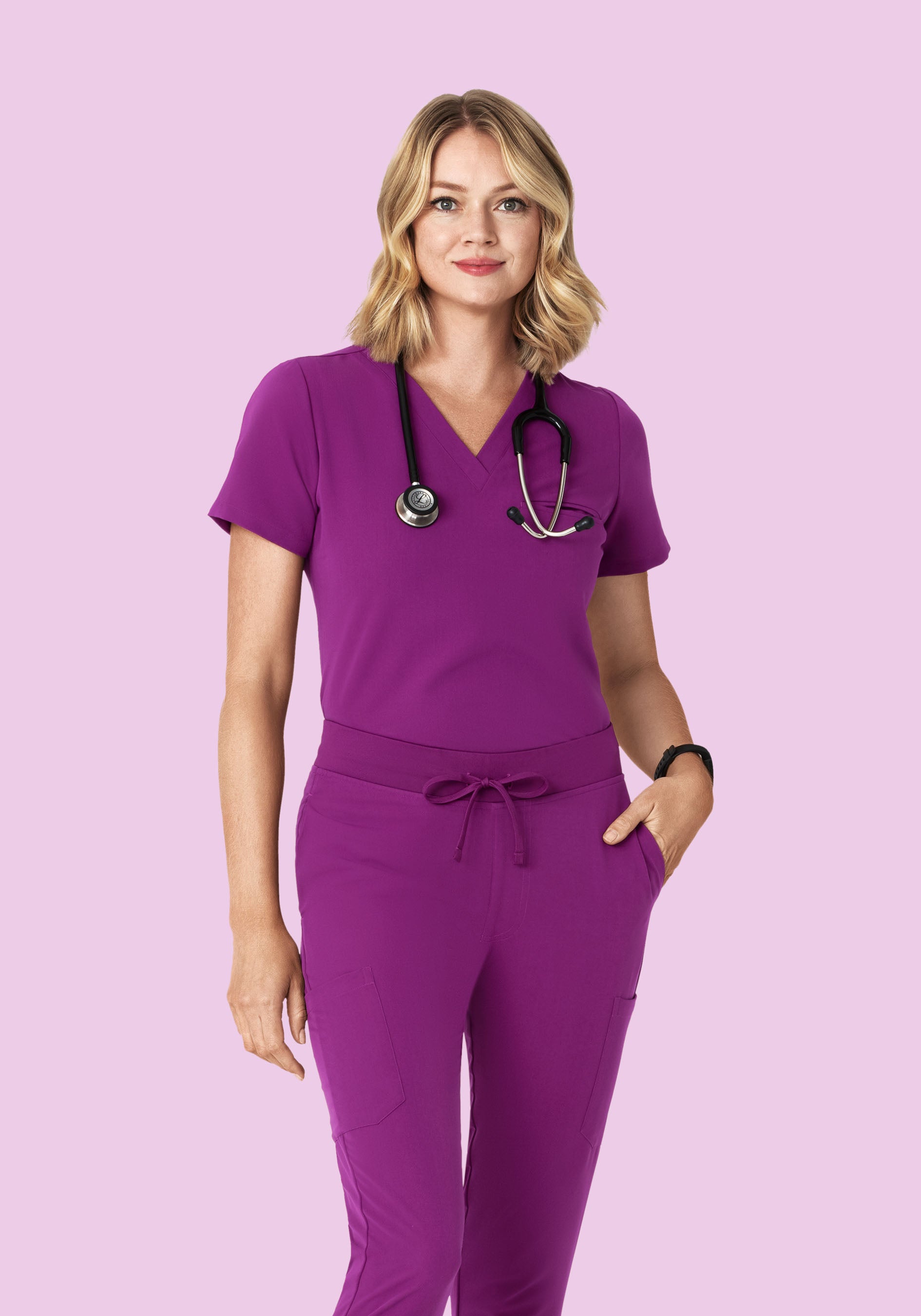 One Pocket Top Dark Orchid