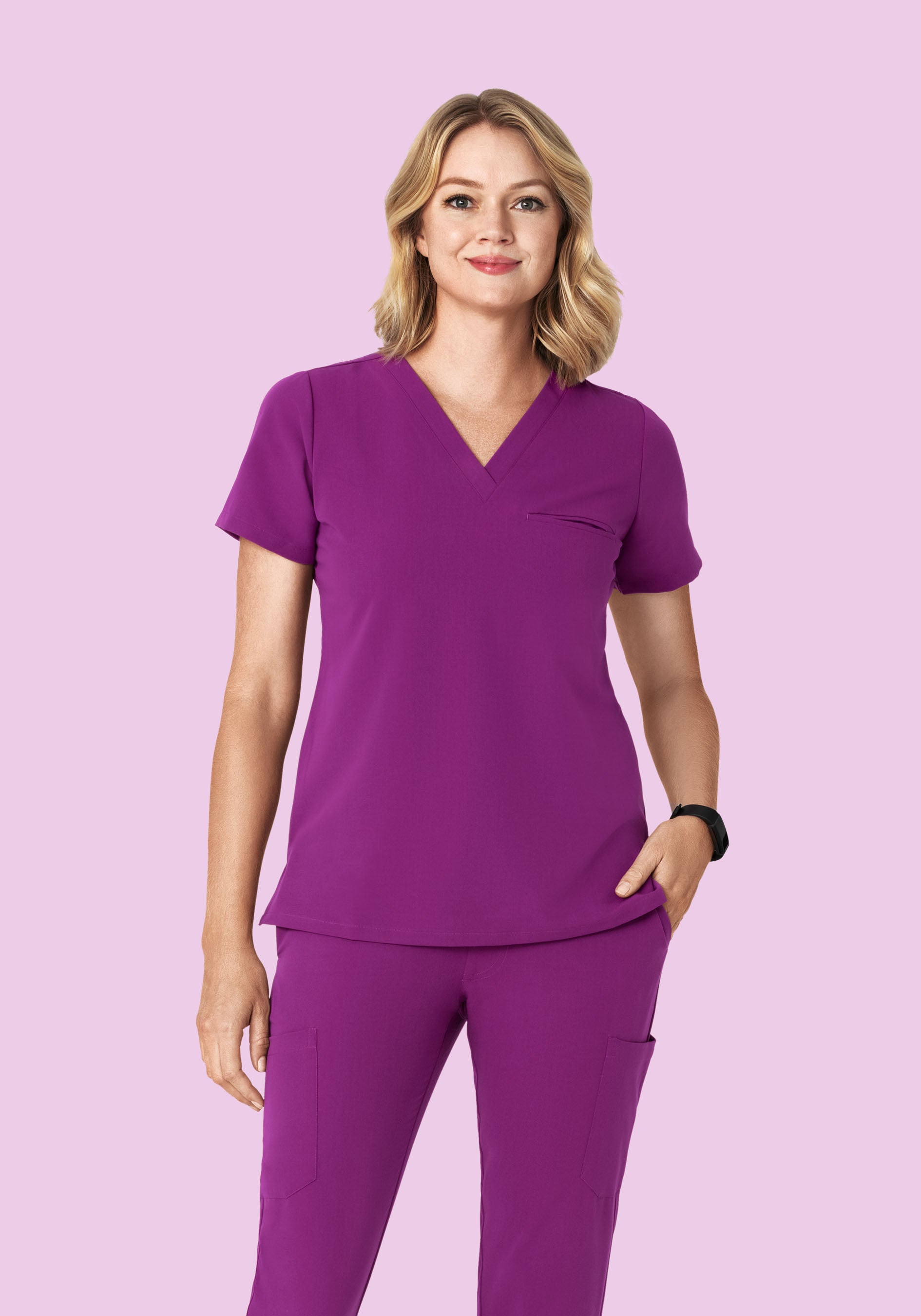 One Pocket Top Dark Orchid