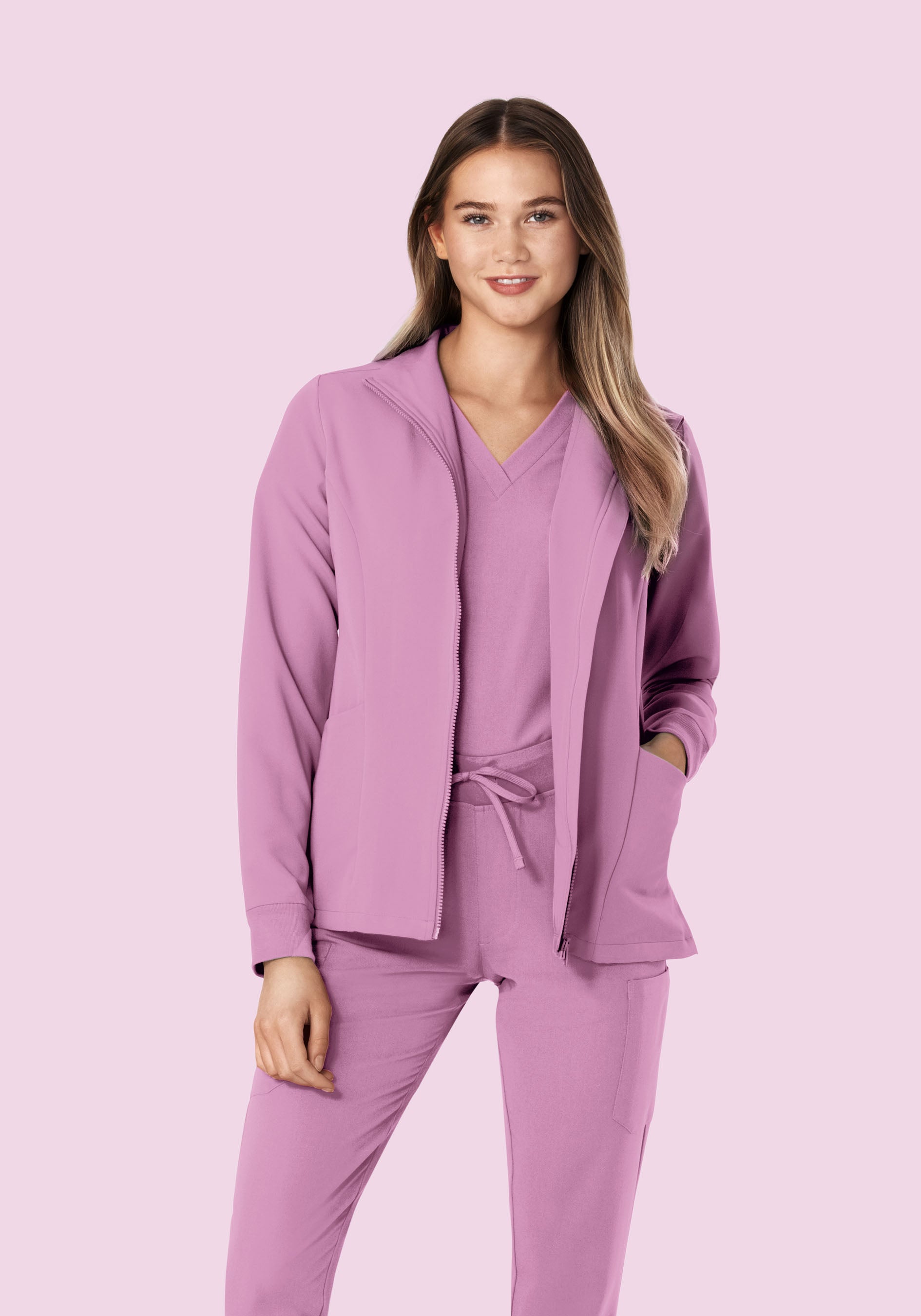 Women's Modern Scrub Jacket Lilac