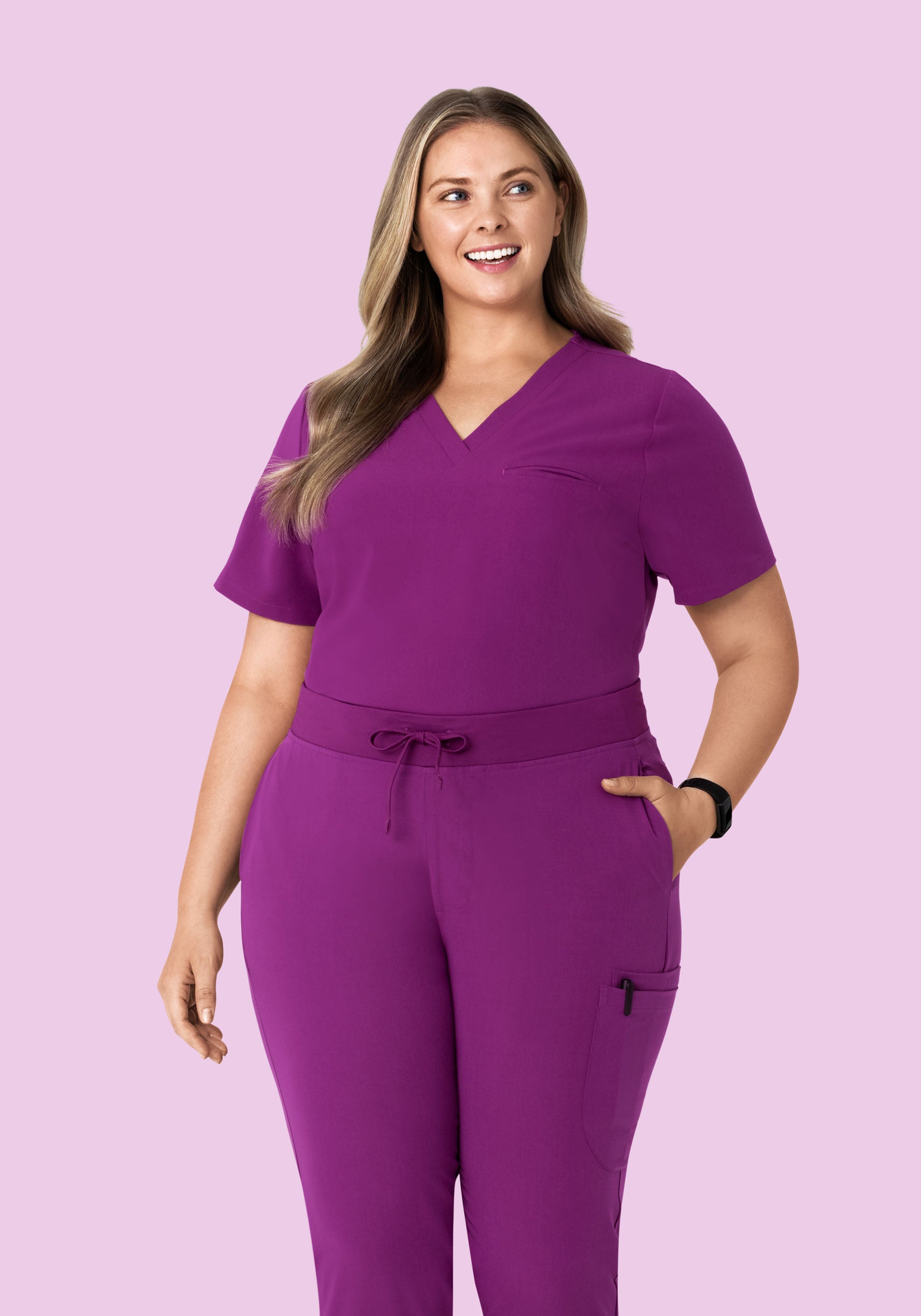 One Pocket Top Dark Orchid