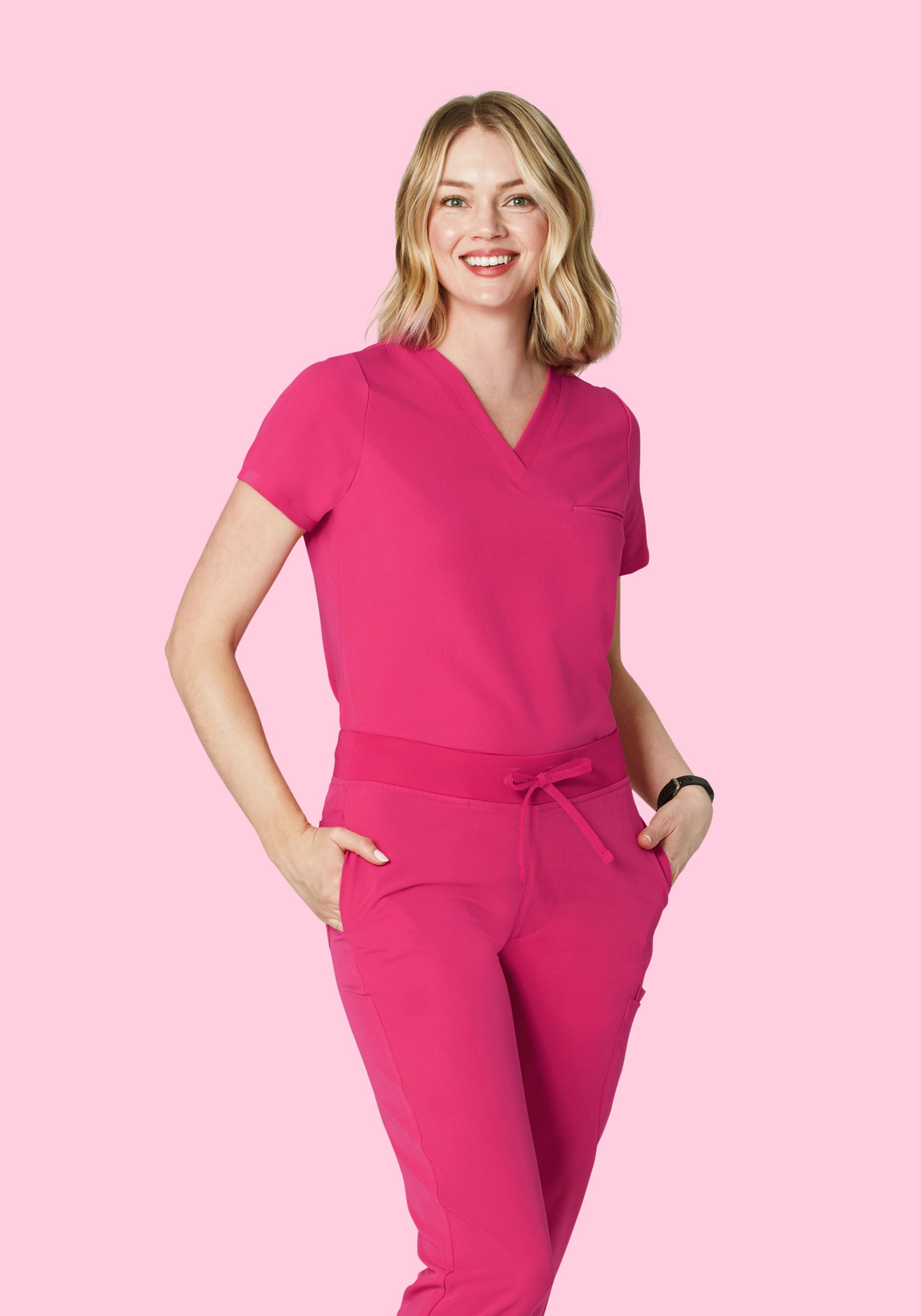 One Pocket Top Hot Pink