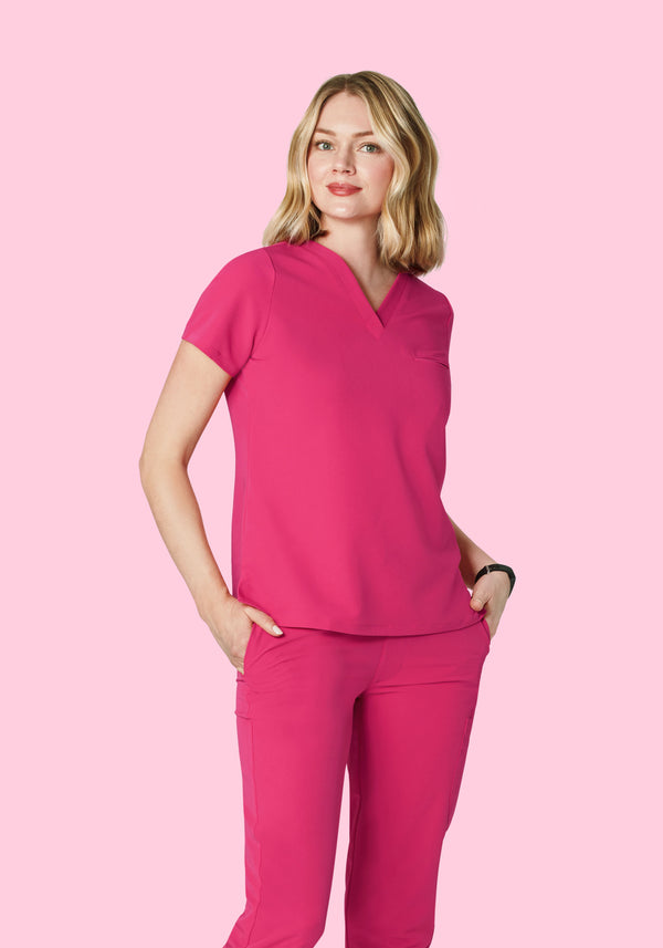 One Pocket Top Hot Pink
