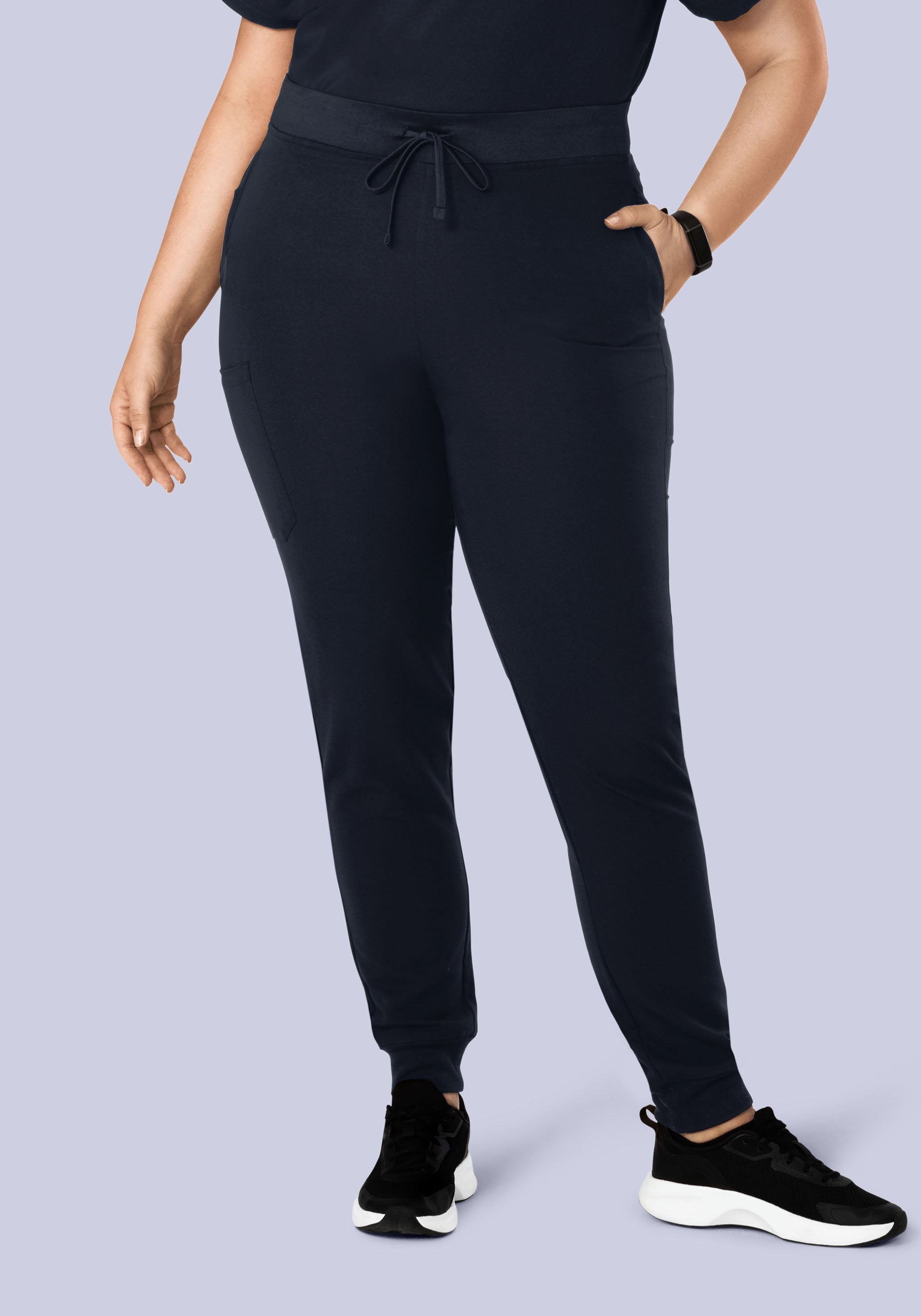 High Waisted Joggers Midnight Navy