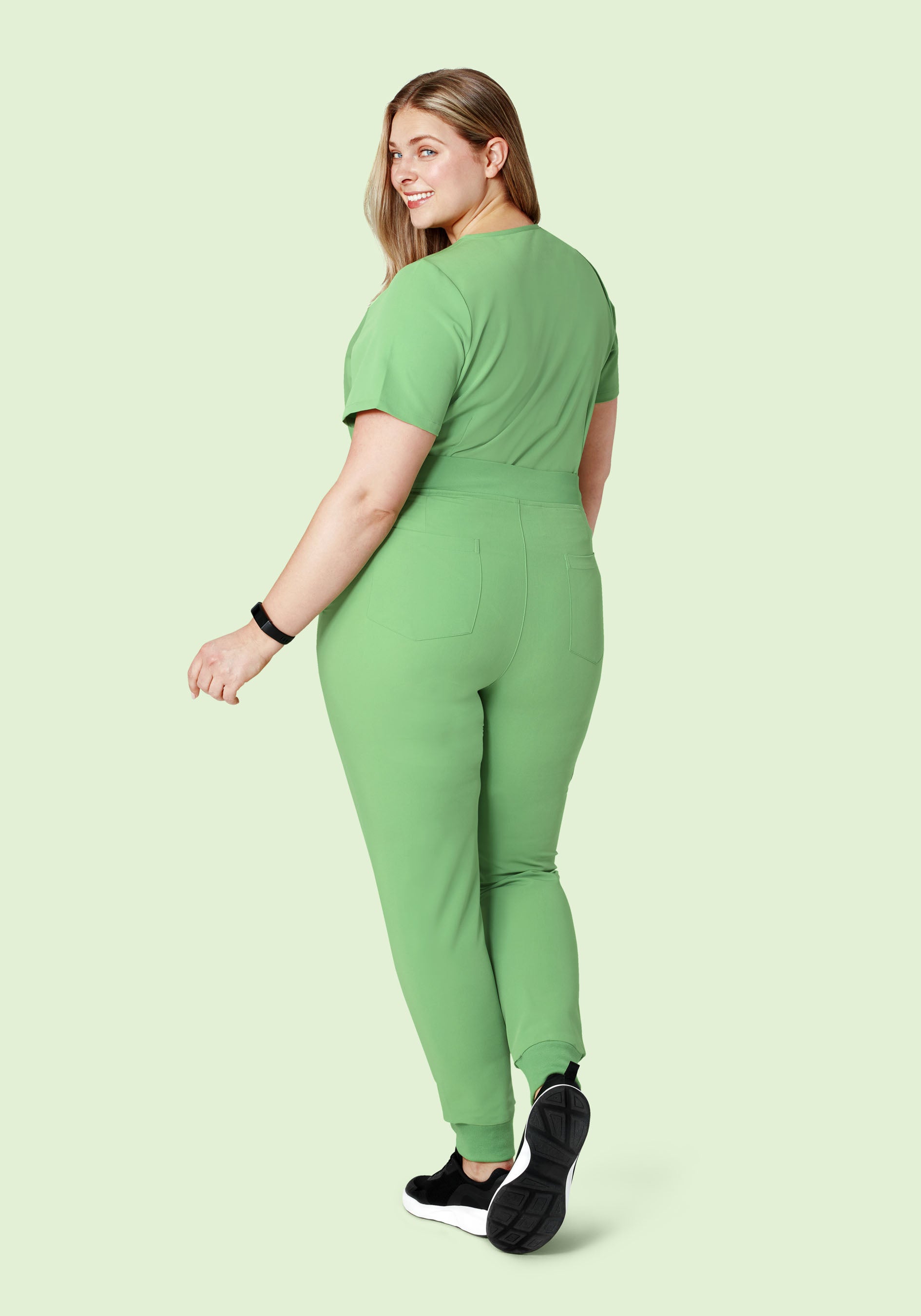 High Waisted Joggers Aloe