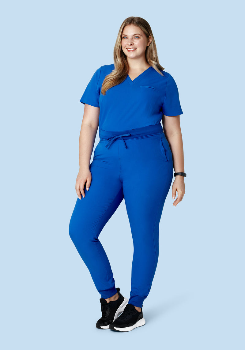 High Waisted Joggers Cobalt