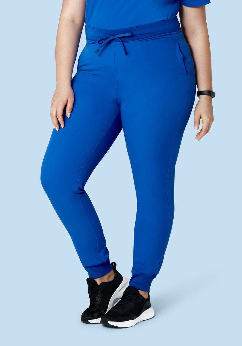 High Waisted Joggers Cobalt