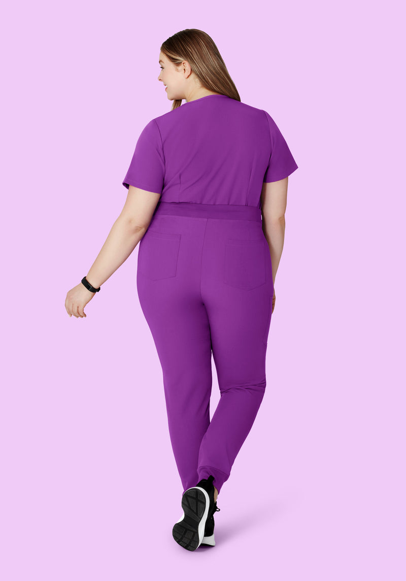 High Waisted Joggers Cyber Grape