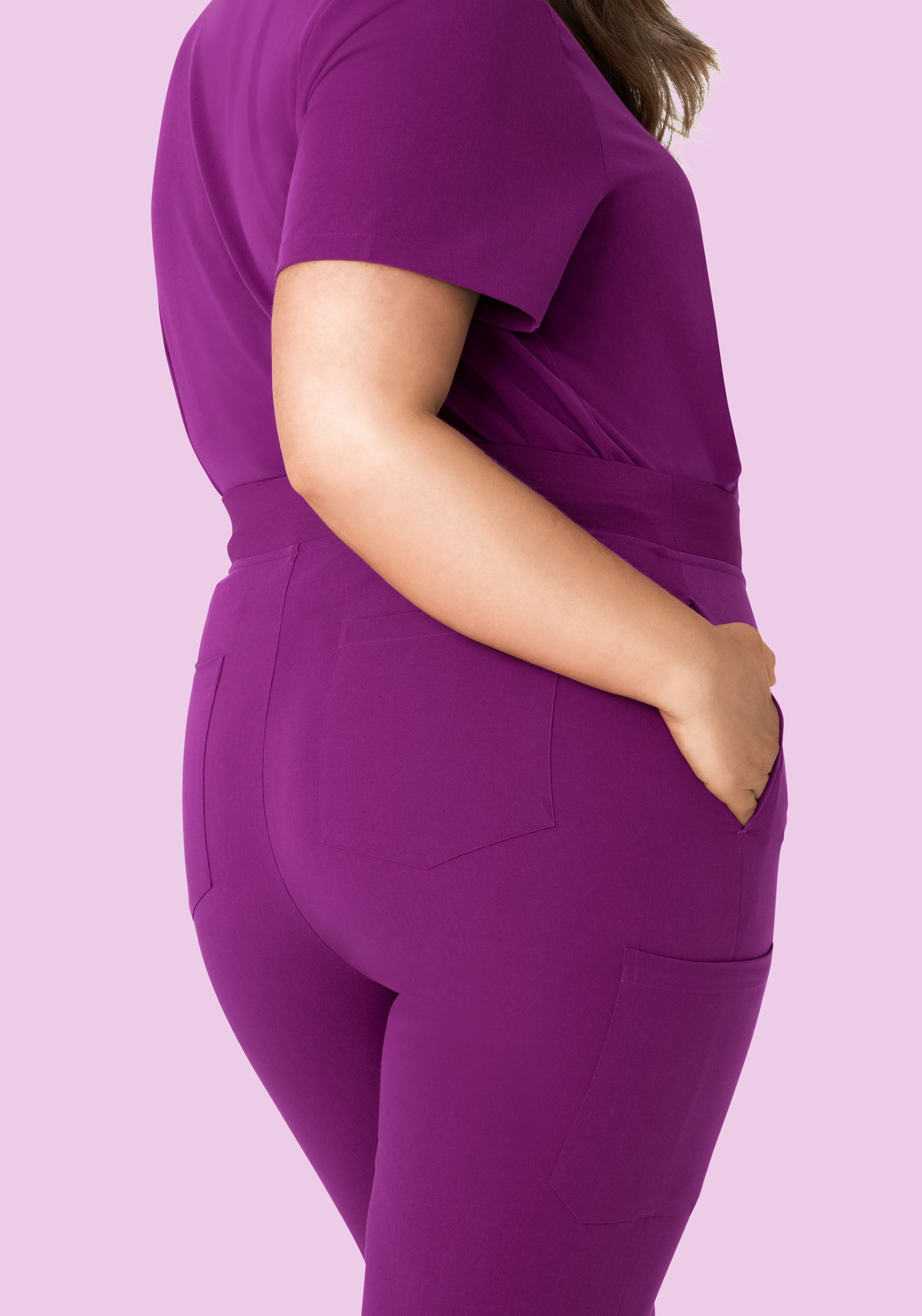 High Waisted Joggers Dark Orchid