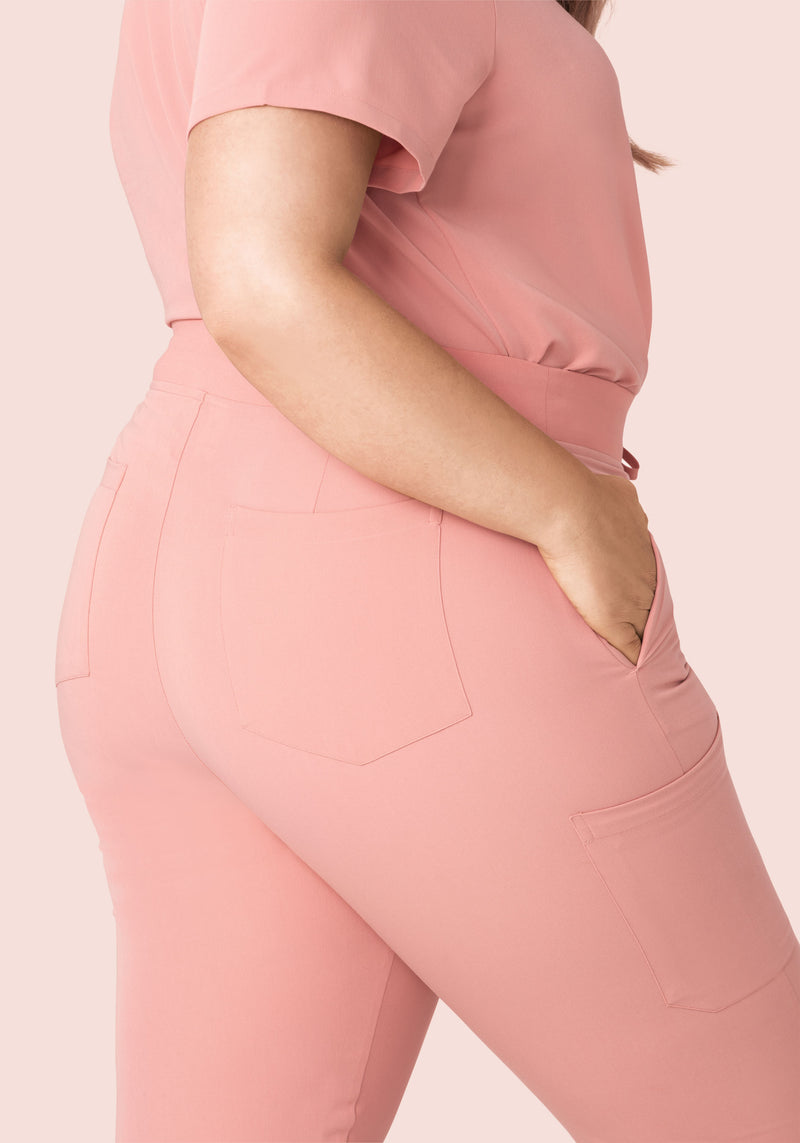 High Waisted Joggers Dusty Pink
