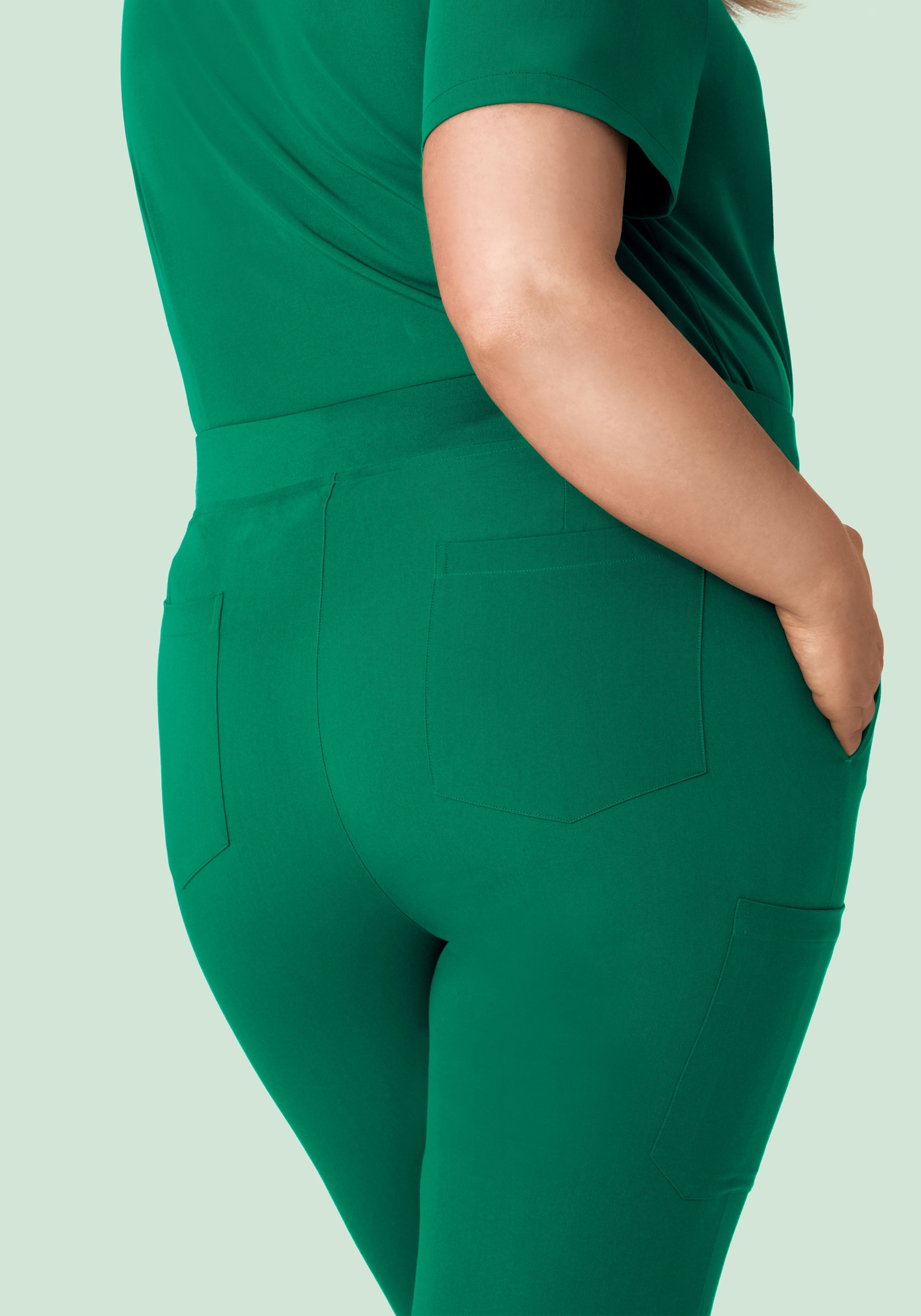 High Waisted Joggers Envy Green