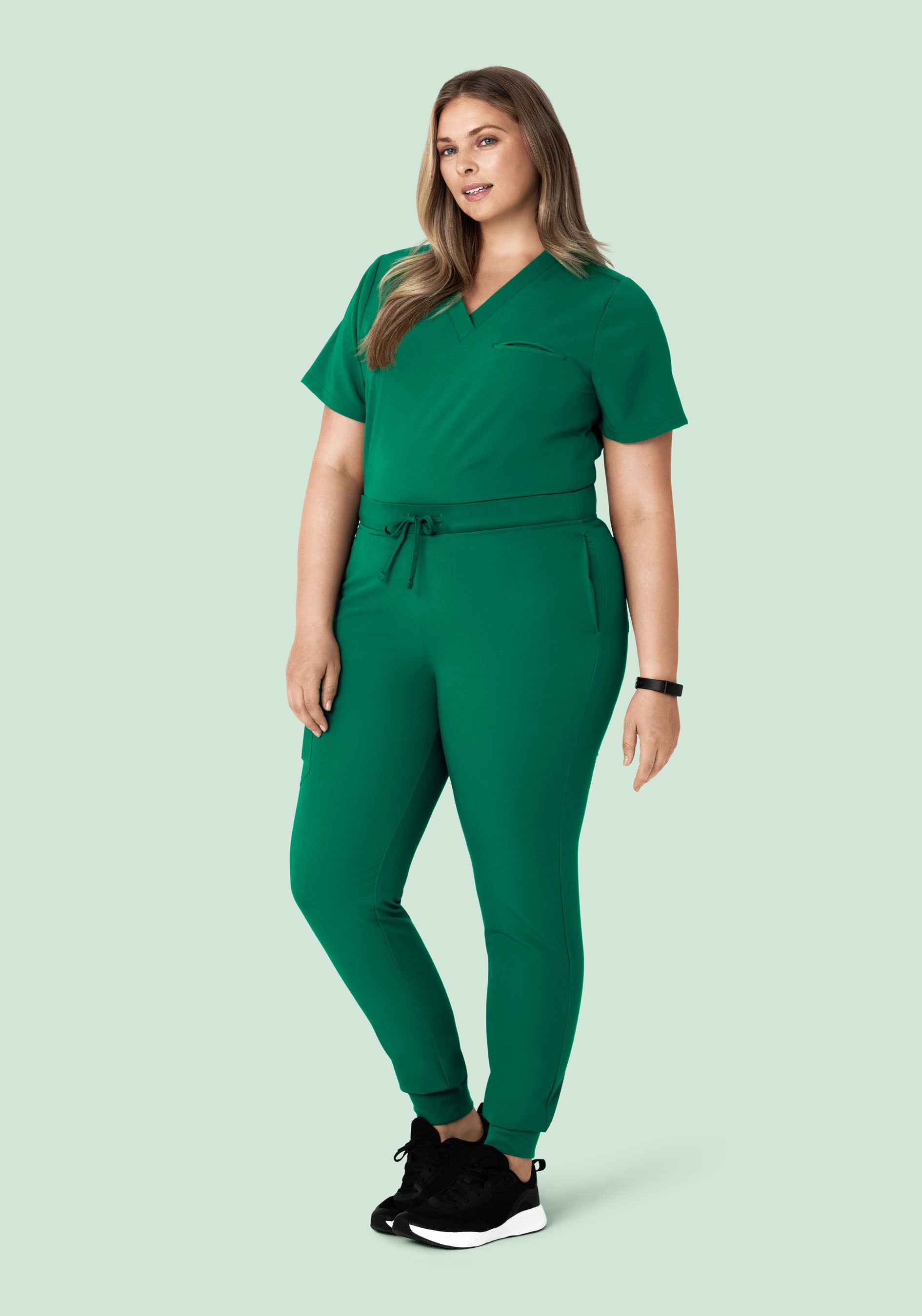 High Waisted Joggers Envy Green