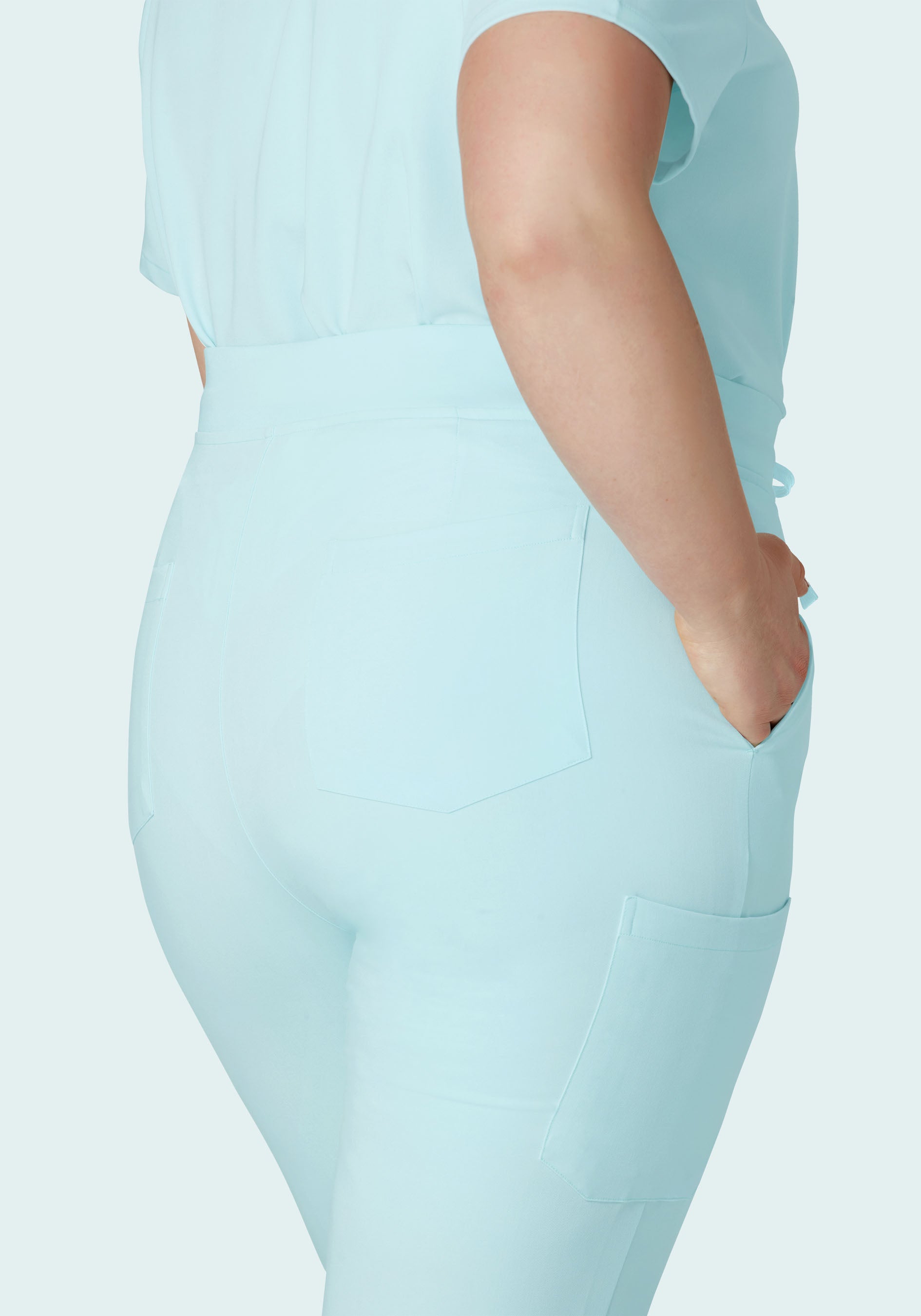 High Waisted Joggers Glacier