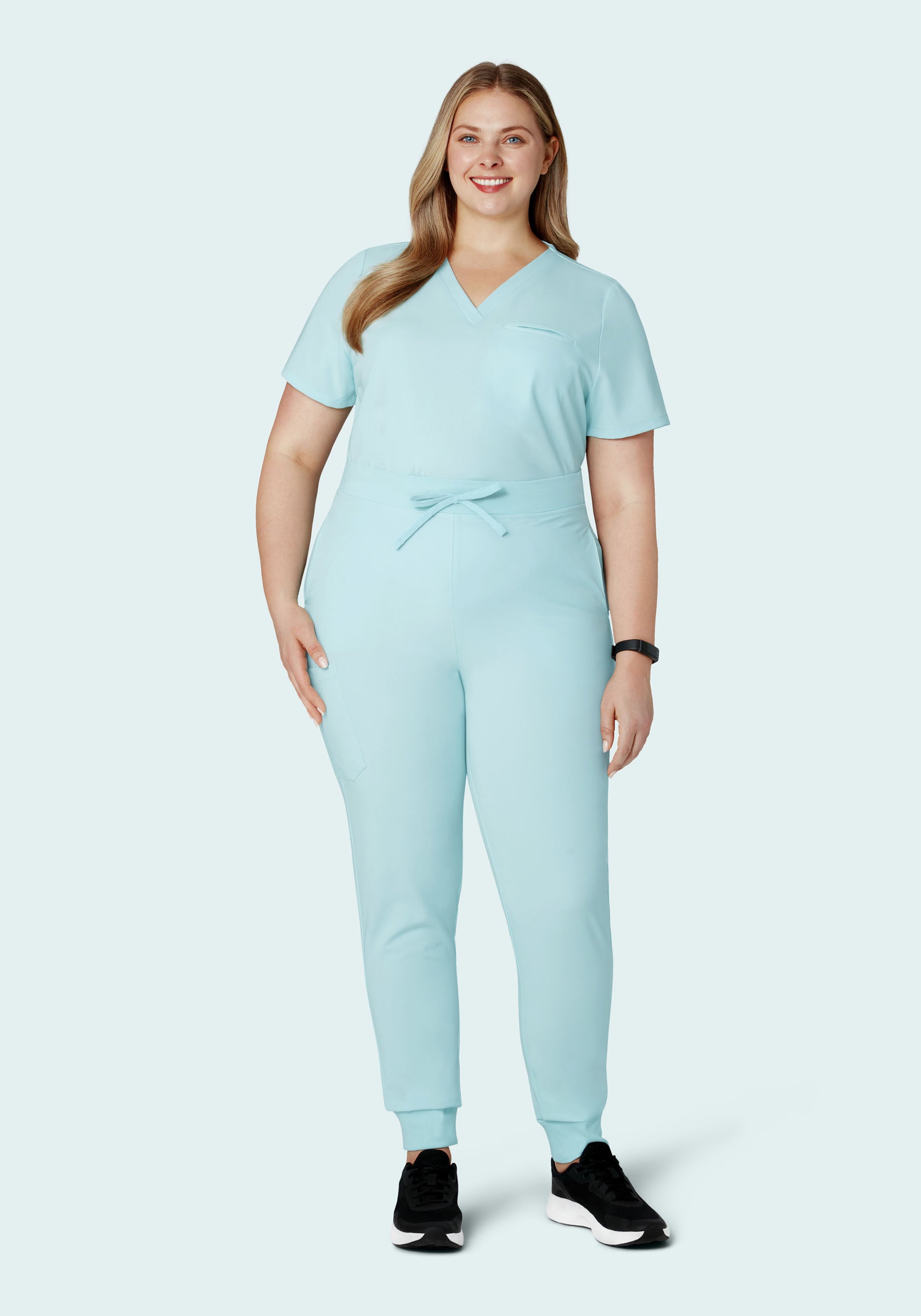 High Waisted Joggers Glacier