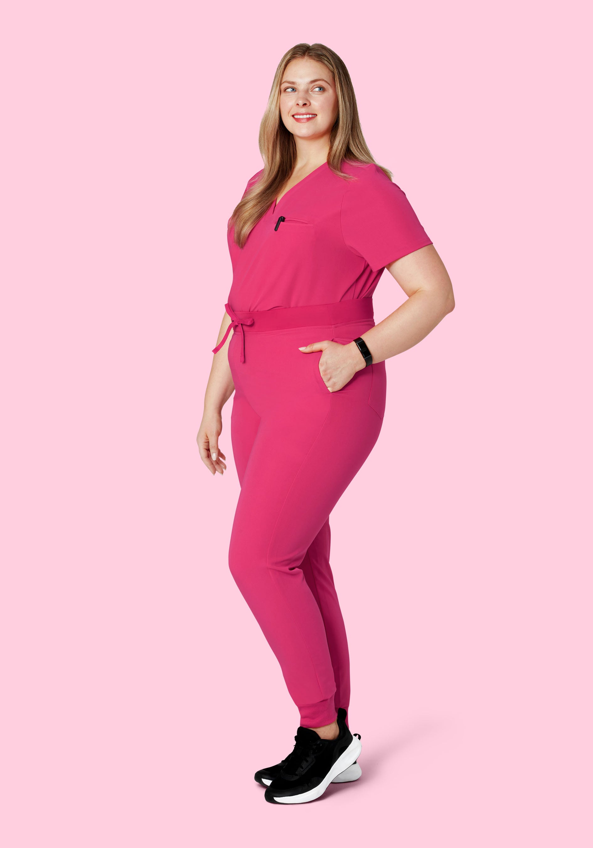 One Pocket Top Hot Pink