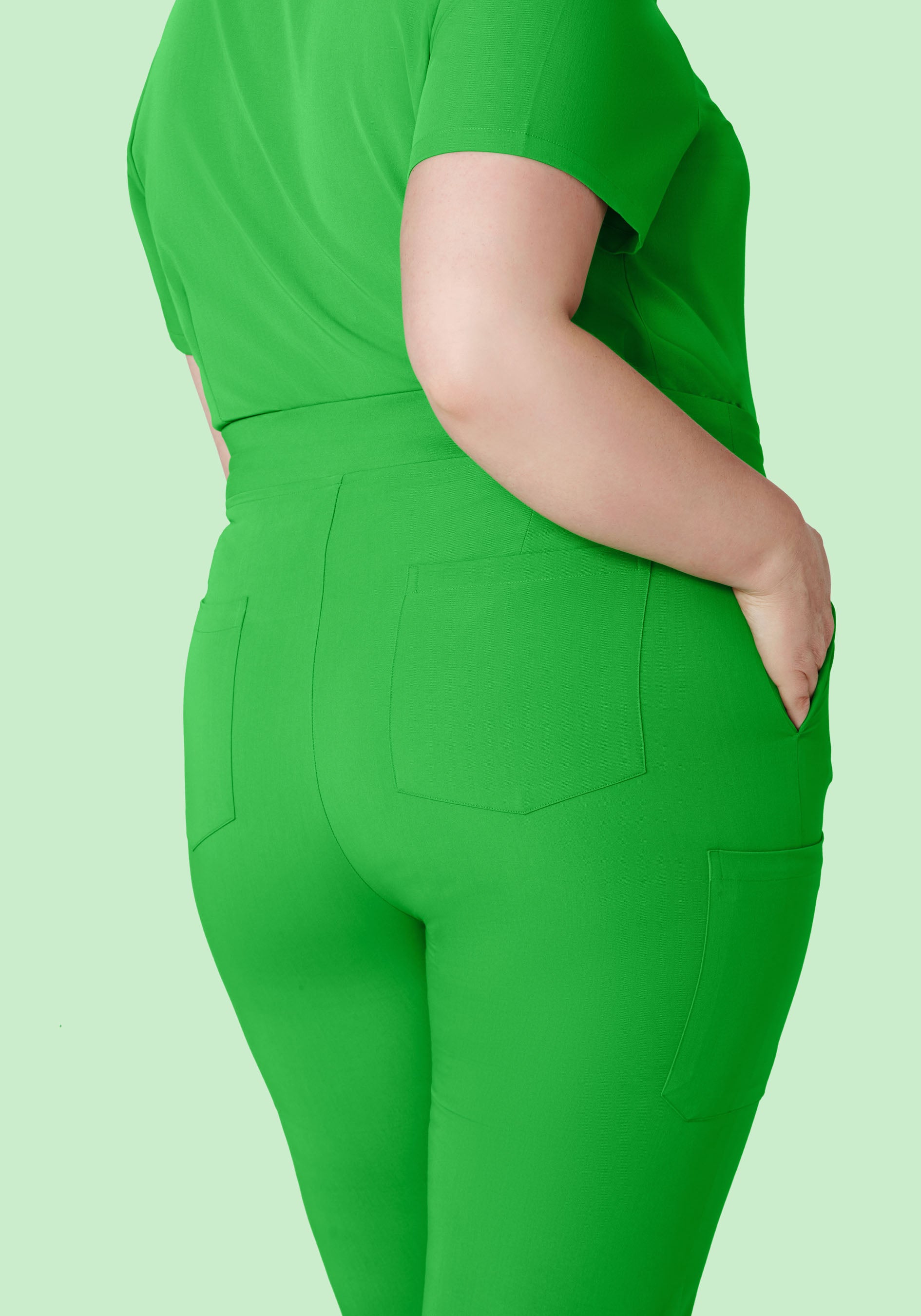 High Waisted Joggers Kelly Green