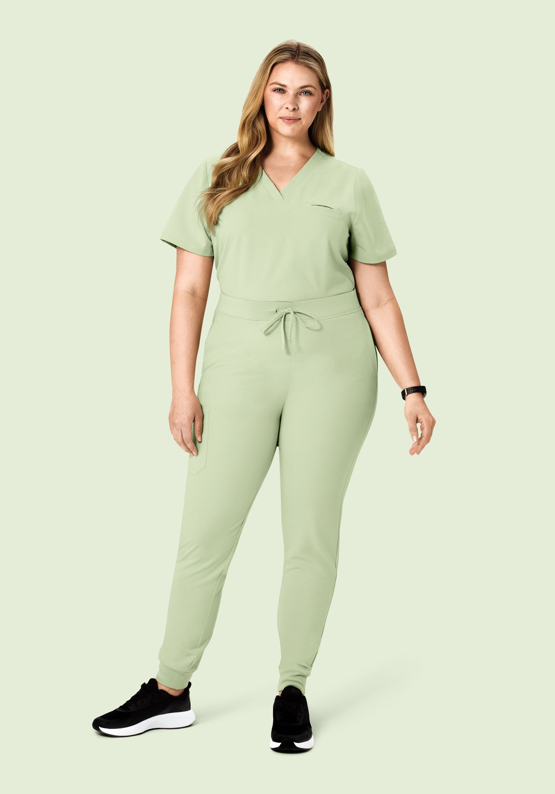 High Waisted Joggers Matcha