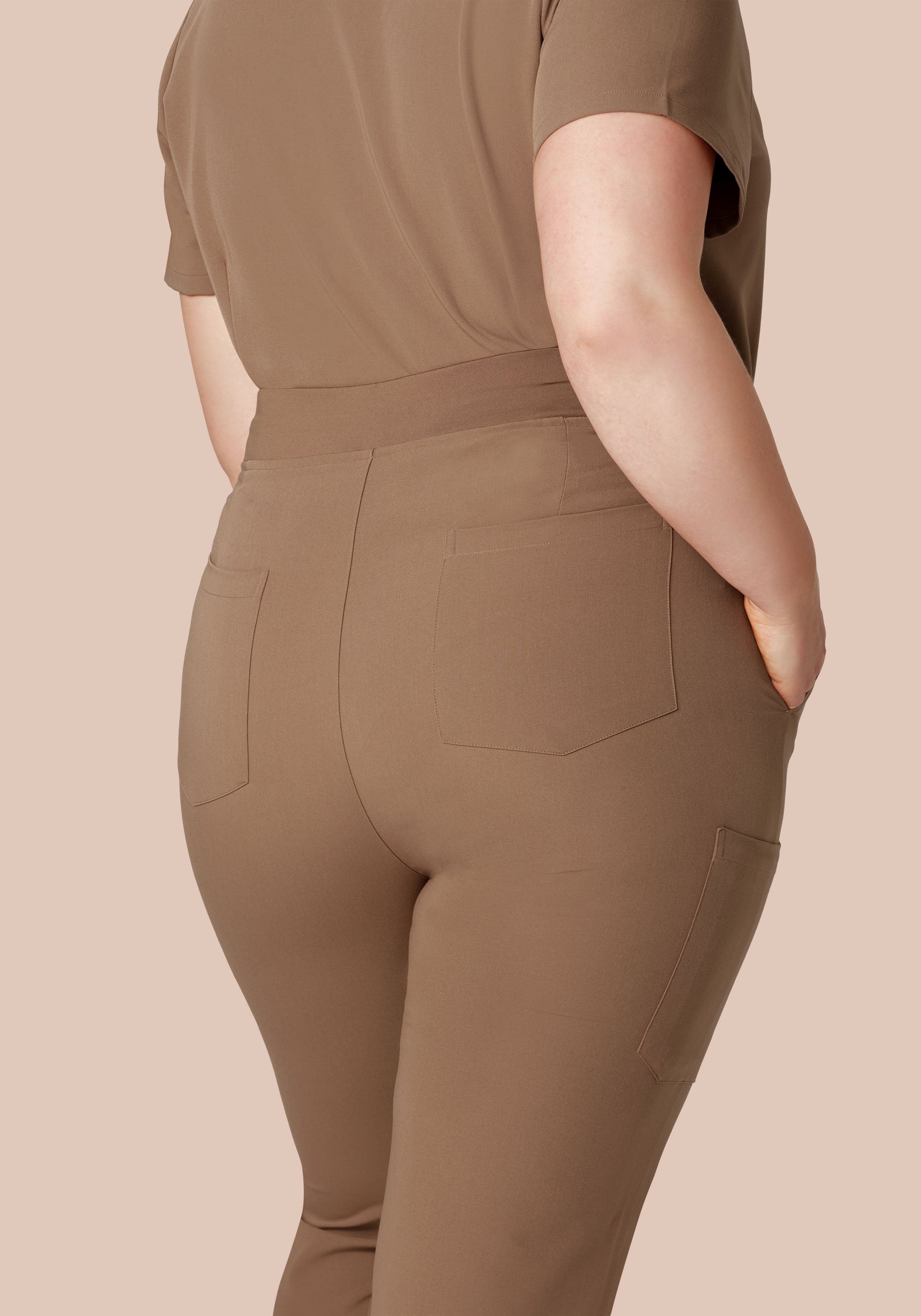 High Waisted Joggers Mocha