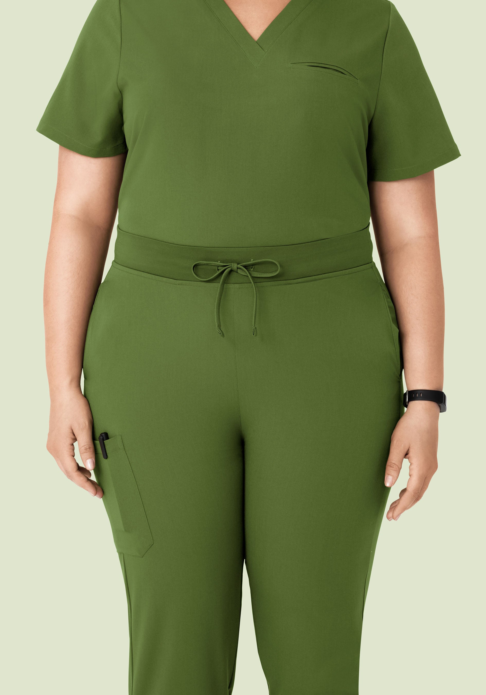 High Waisted Joggers Moss